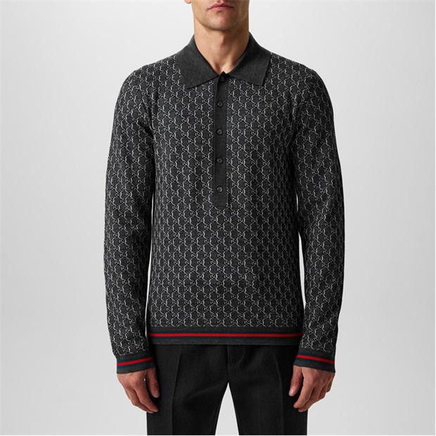 Gucci GUCCI Long Sleeve Knit Polo Shirt Size US S / EU 44-46 / 1 - 2 Thumbnail