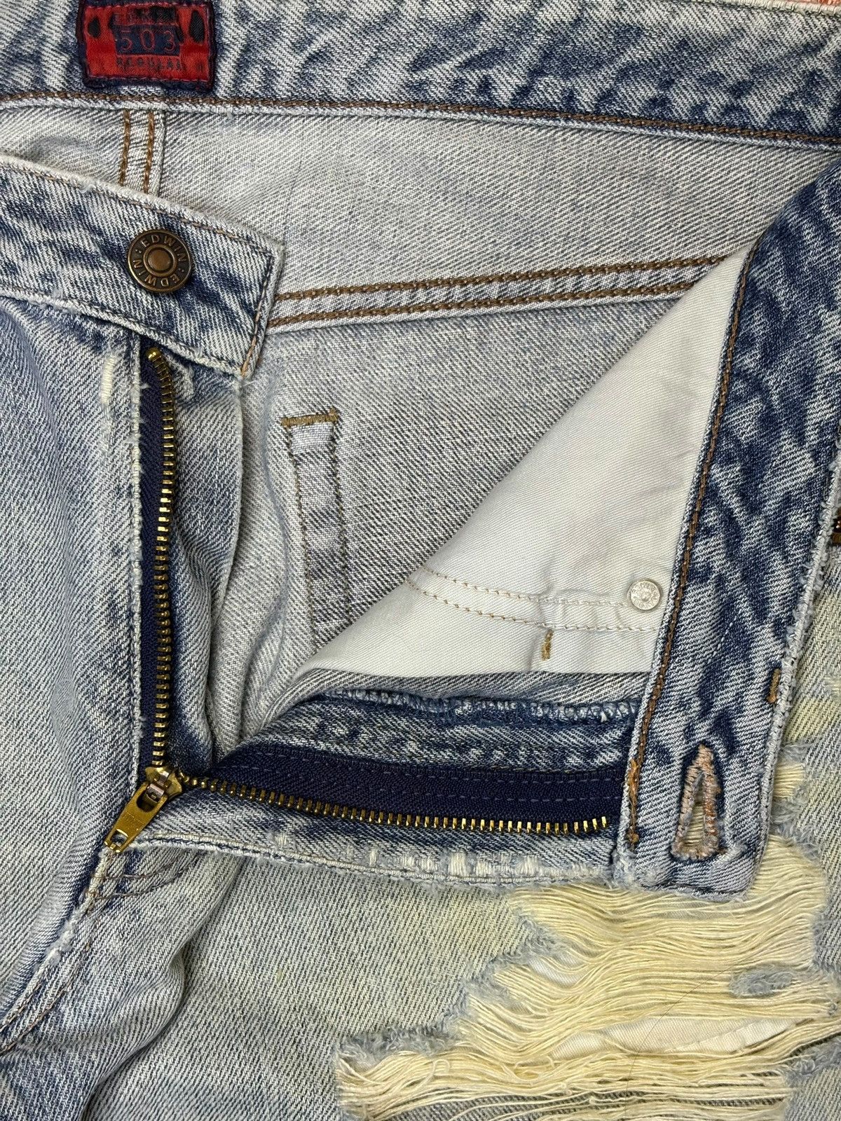 Edwin × Japanese Brand Vintage Japanese Edwin 503 Low Rize Mud Wash Loose Jeans Size US 32 / EU 48 - 9 Thumbnail