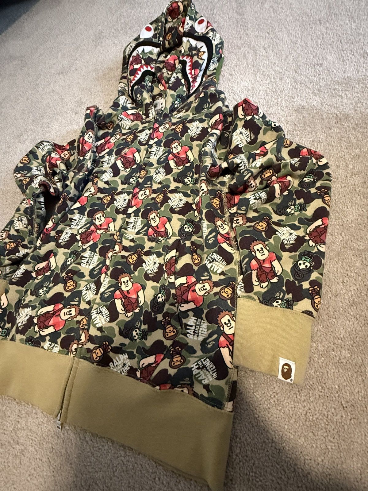Bape BAPE x Disney Wreck it Ralph Ape Hoodie Size US S / EU 44-46 / 1 - 5 Thumbnail
