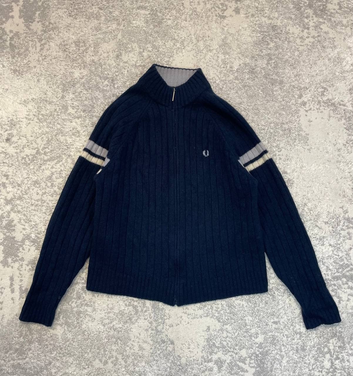 Fred Perry Fred Perry Vintage Wool Full Zip Sweater Size US L / EU 52-54 / 3 - 2 Thumbnail