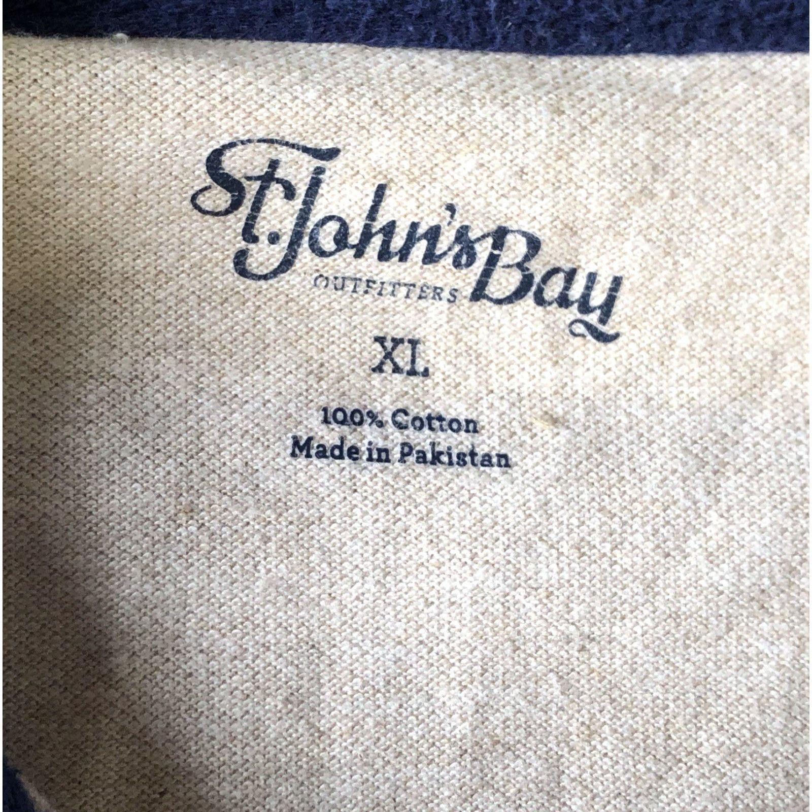 Vintage St. John’s Bay Shirt Mens XL Beige Cotton Short Sleeve Collared Button-Up Summer Size US XL / EU 56 / 4 - 5 Thumbnail
