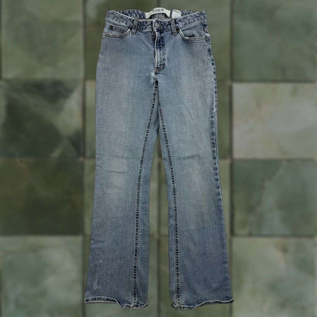 Gap VINTAGE Gap Jeans Womens 4 Blue Bootcut Flare Stretch Hipster 90s Y2K Low Waist - Men/Women? Size 27" / US 4 / IT 40 - 1 Thumbnail