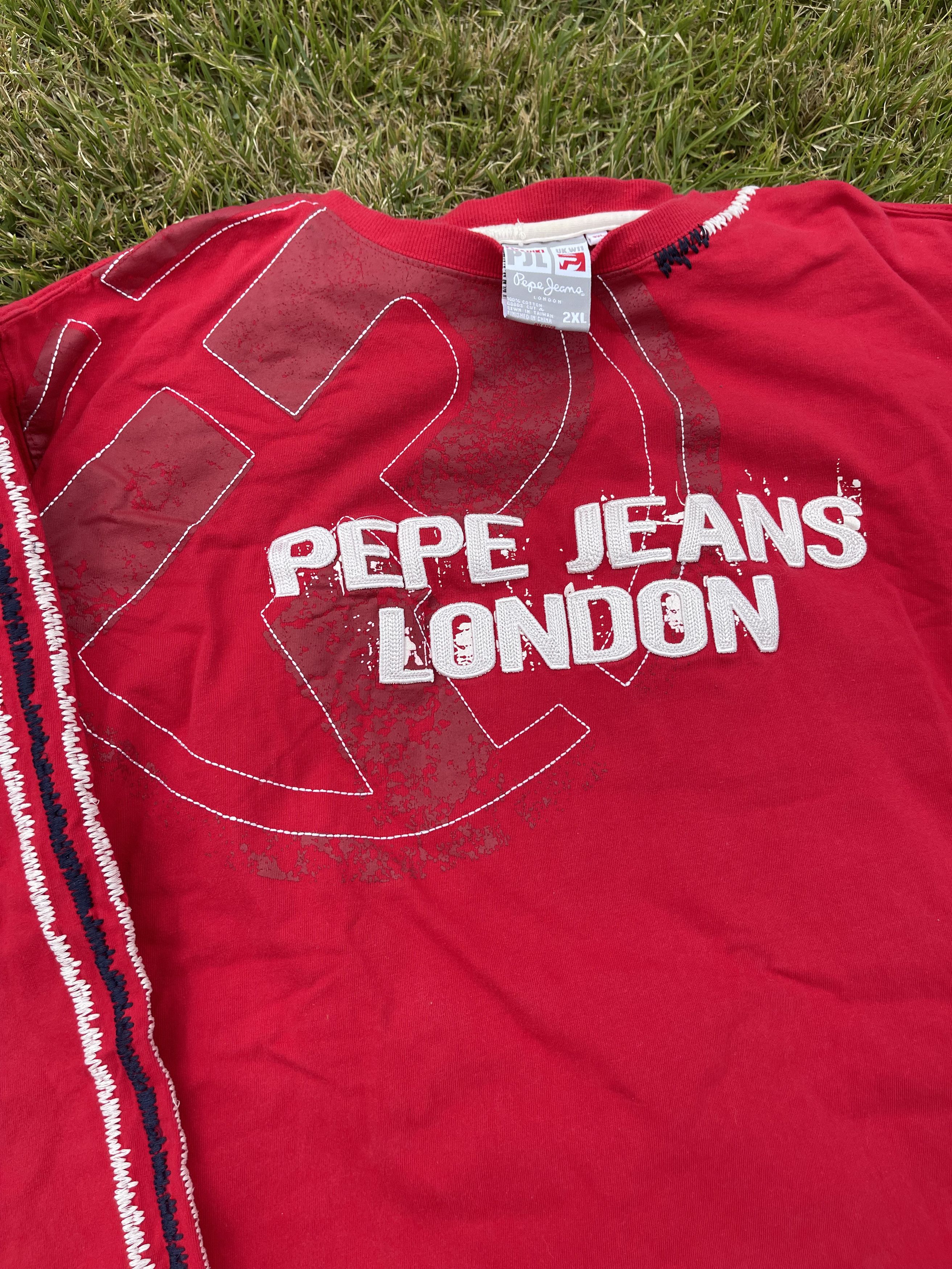 Pepe Jeans × Vintage Pepe Jeans London Y2K Hip Hop Rap Long Sleeve T-Shirt Size US XXL / EU 58 / 5 - 10 Thumbnail