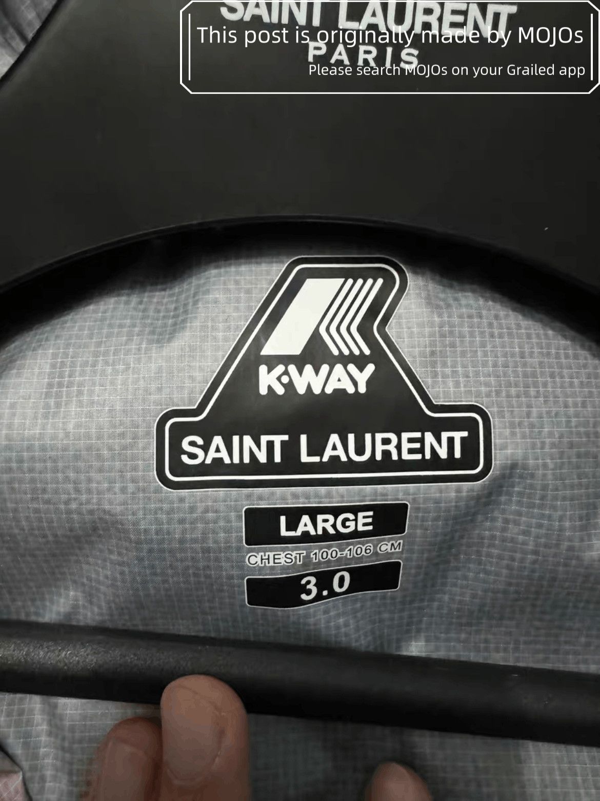 Saint Laurent Paris Sz L Saint Laurent Paris x K-way Palm Tree Sports Jacket Size US L / EU 52-54 / 3 - 3 Thumbnail