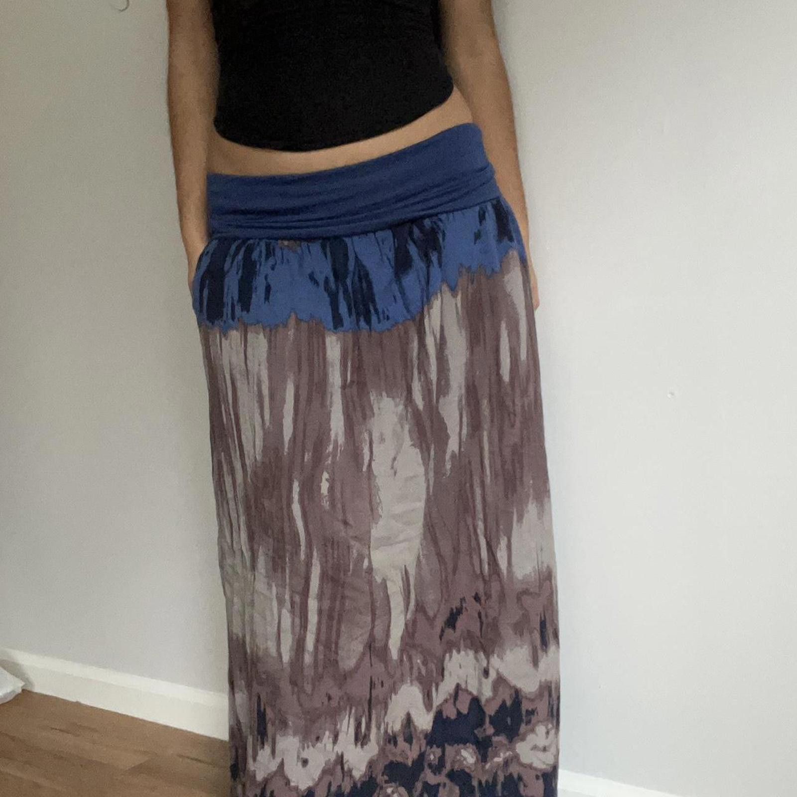 Other Blue and brown maxi skirt #maxiskirt Size 32" / US 10 / IT 46 - 6 Thumbnail