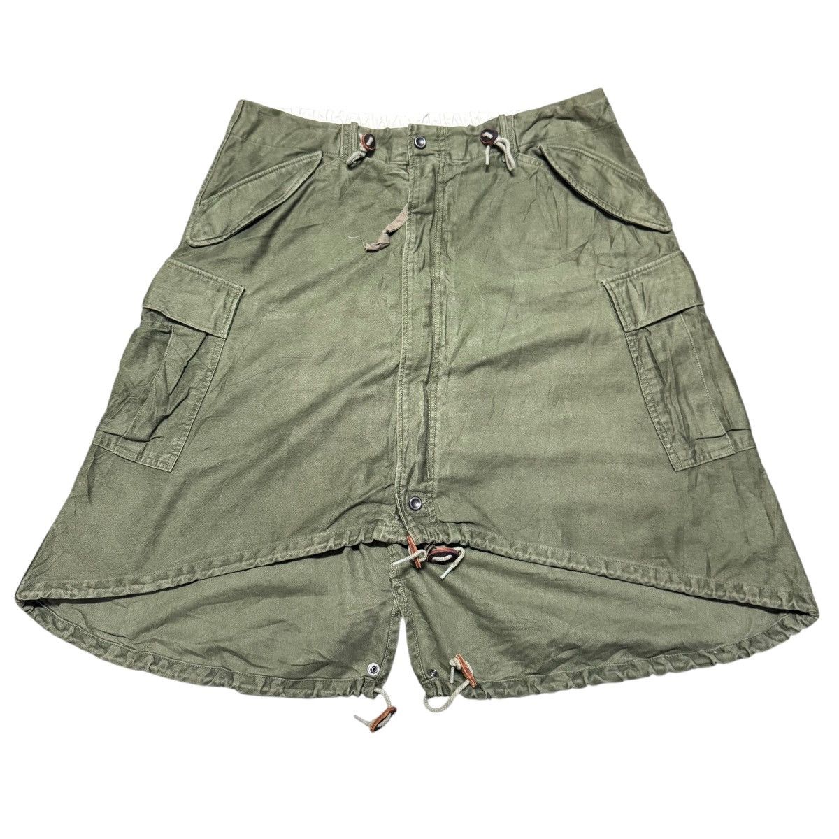 Johnbull Johnbull Olive Green Army Cargo Skirt Size 36" / US 14 / IT 50 - 1 Thumbnail