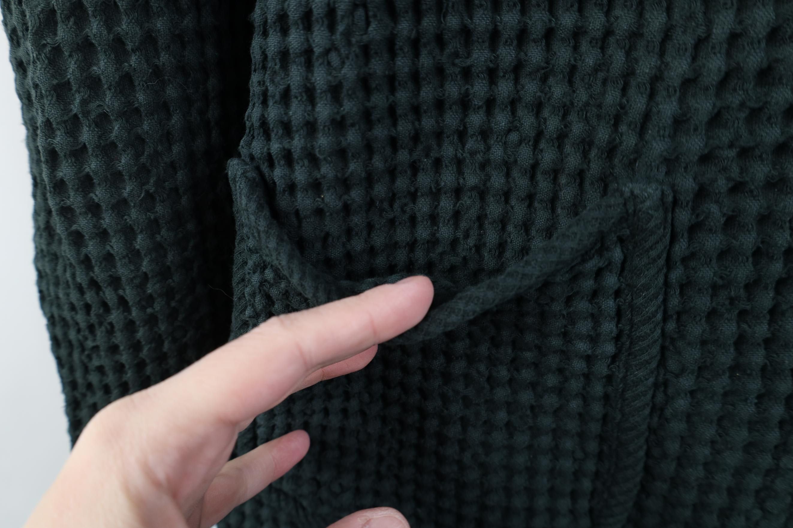 Vintage Vintage 90s Lagenlook Ribbed Knit Cardigan Sweater Green USA Size M / US 6-8 / IT 42-44 - 5 Thumbnail
