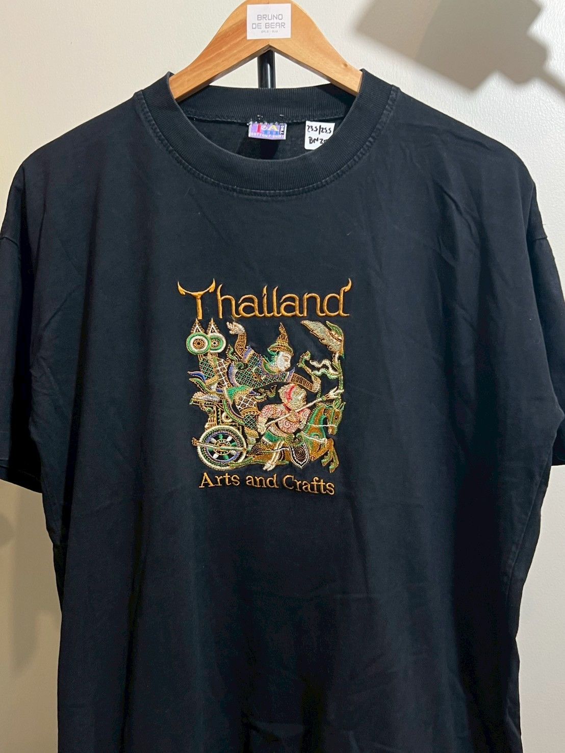 Vintage Vintage 90's Thailand Arts & Crafts Embroidered Shirt bnz02 Size US M / EU 48-50 / 2 - 2 Thumbnail