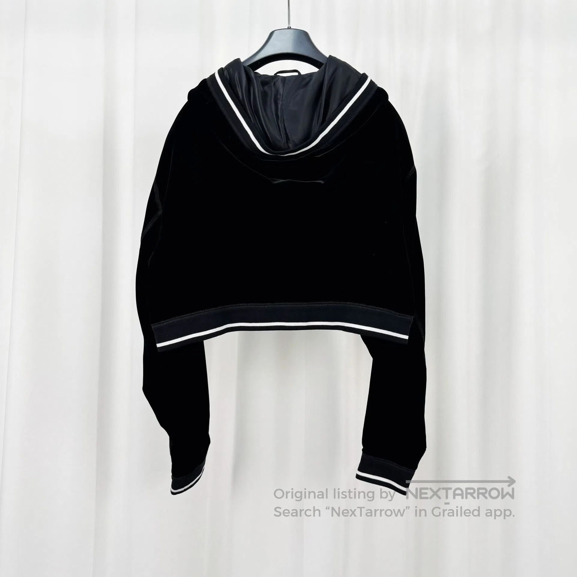Miu Miu Miu Miu Black Velvet Embroidered Zip Jacket. Size L / US 10 / IT 46 - 3 Thumbnail