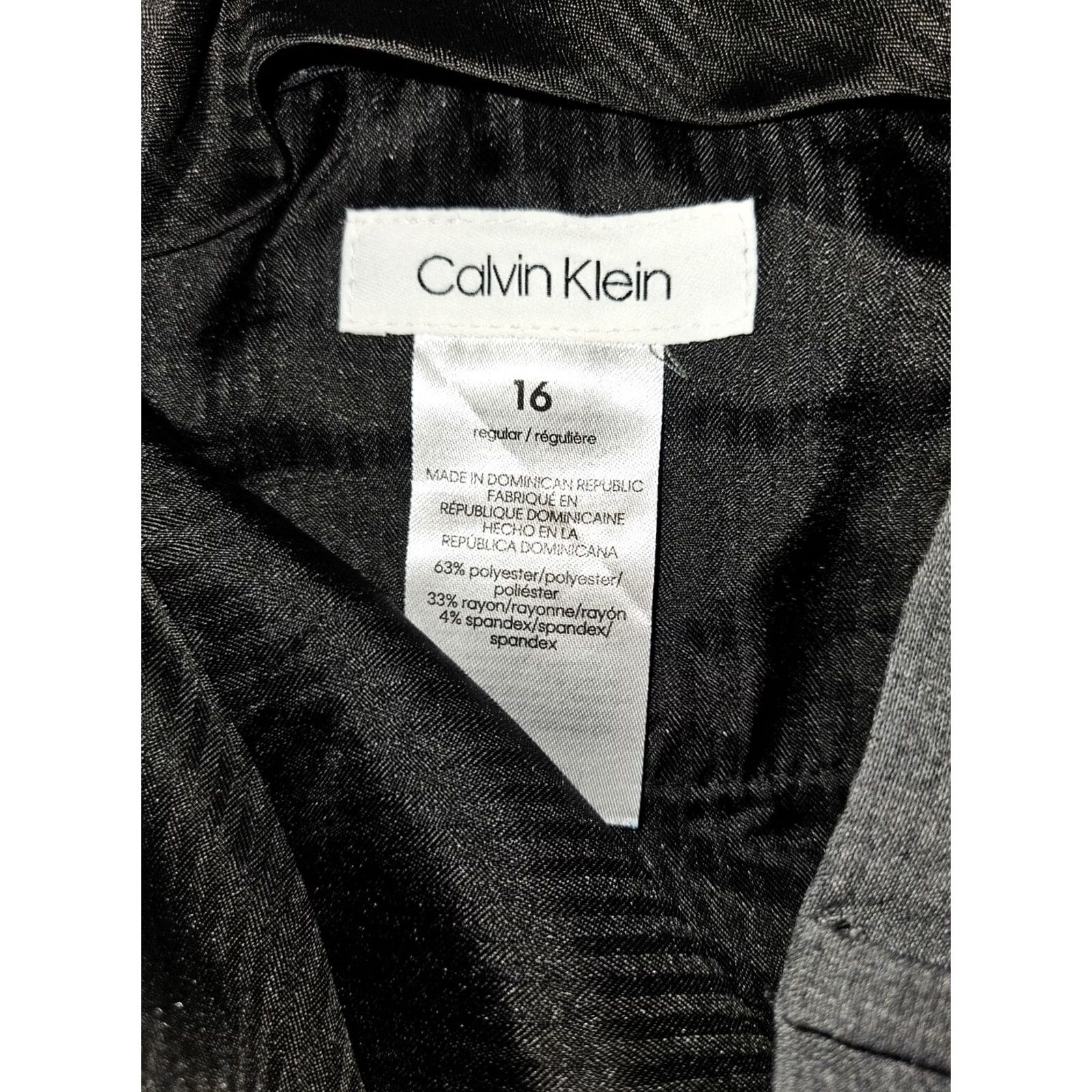 Calvin Klein Calvin Klein Pants - Womens Business, Workwear, Gray 16 Size 38" / US 16 / IT 52 - 2 Thumbnail