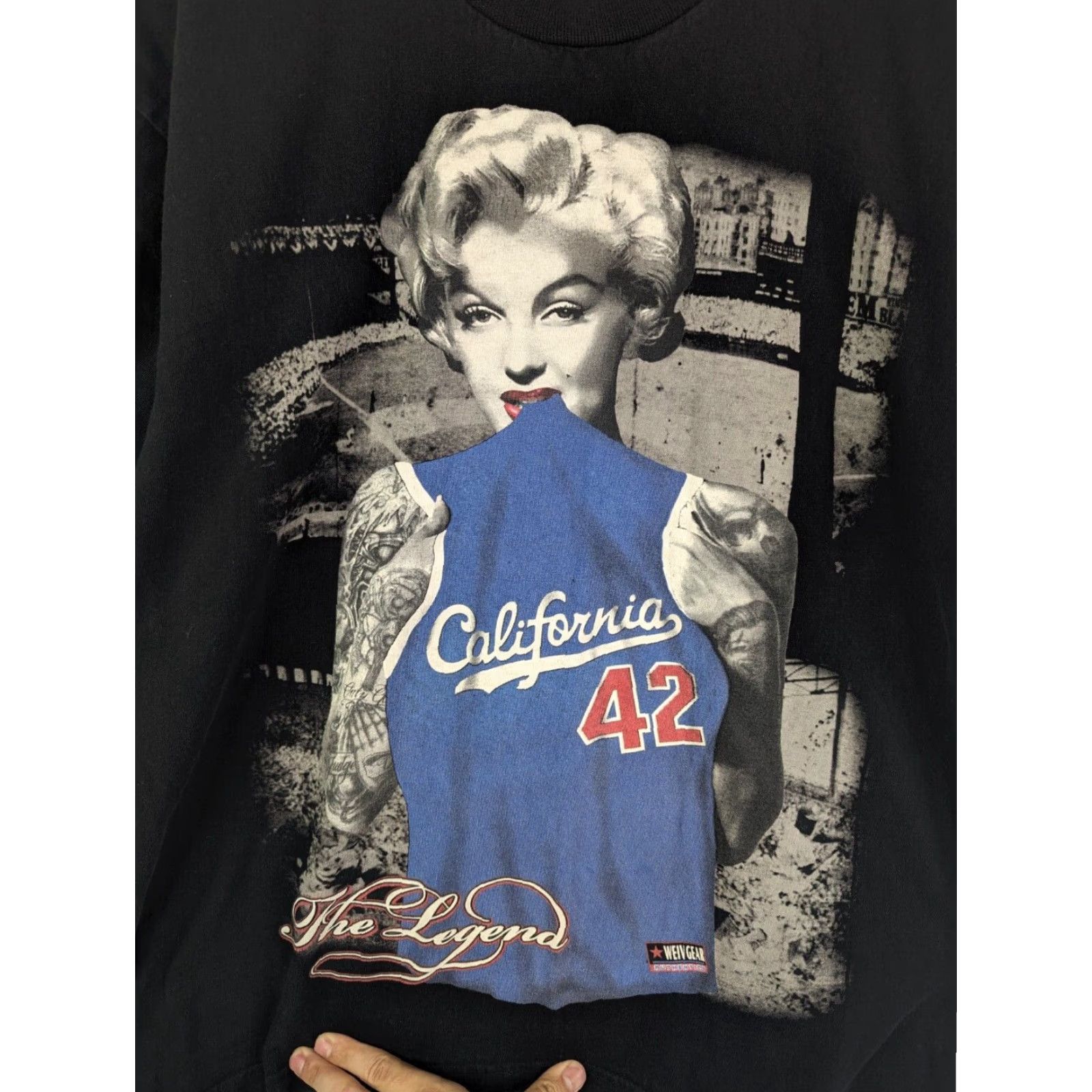 Vintage Weiv Gear California 42 Legend Short Sleeve T-Shirt Men’s XL Black Meet California Theme Shirts Mens XL Size US XL / EU 56 / 4 - 2 Thumbnail