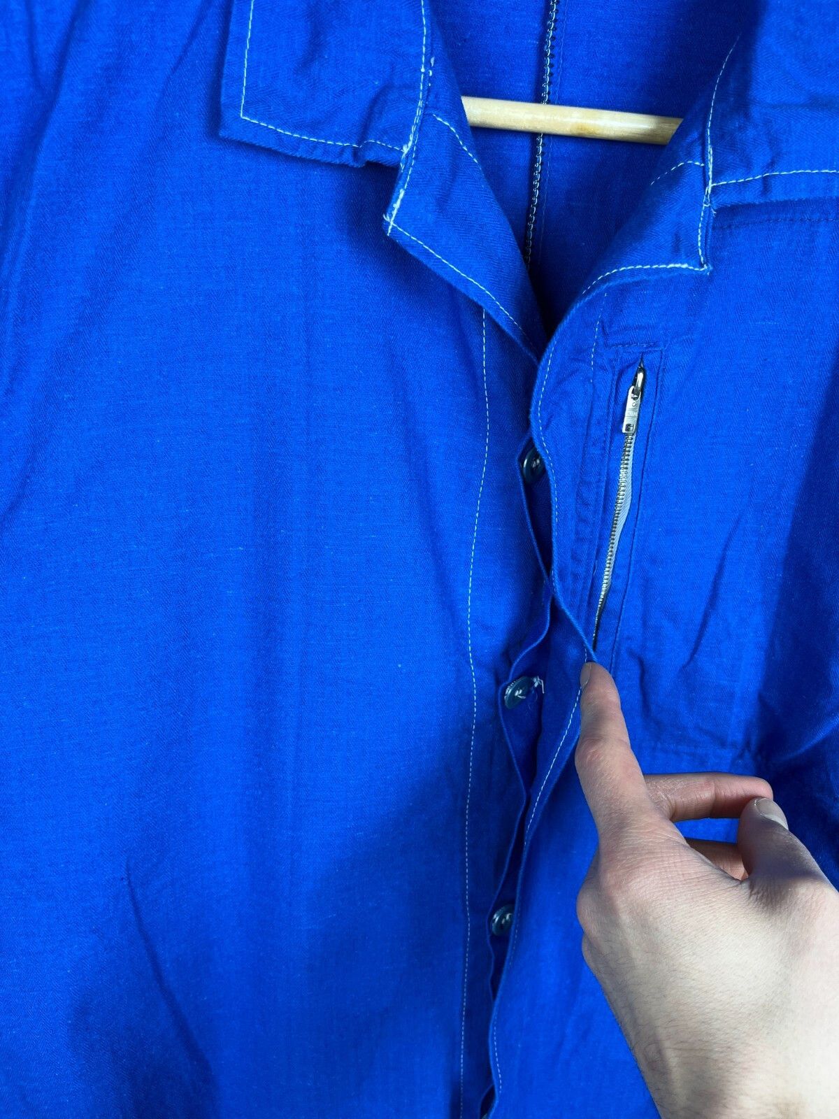 Le Laboureur Vintage 80's OTAVAN-STABIL Czech Work Chore Jacket Size US L / EU 52-54 / 3 - 6 Thumbnail