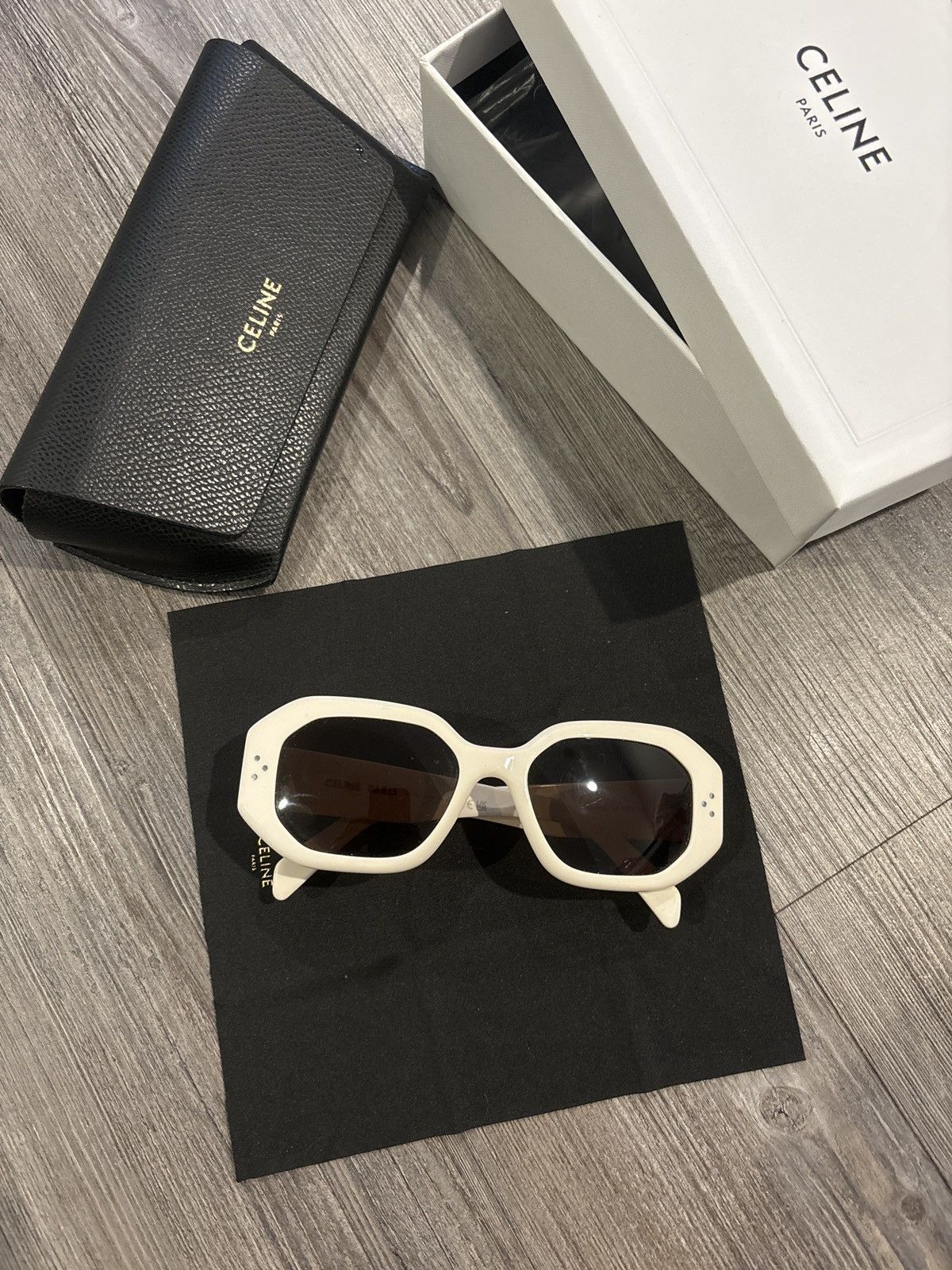 image of Celine Paris Sunglasses in White, Men's