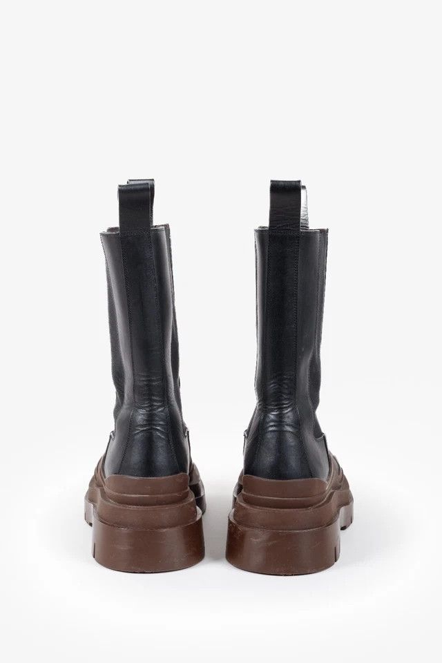 Bottega Veneta o1tko11025 Lug Boots in Black Size US 6 / EU 39 - 2 Thumbnail