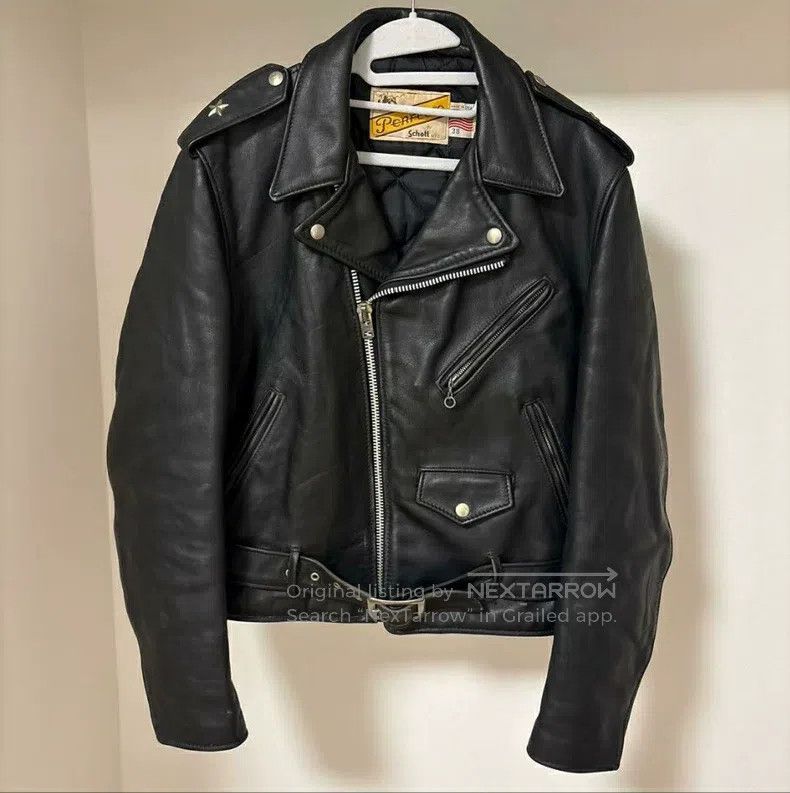 Schott Schott Cable-stayed locomotive leather jacket Size US L / EU 52-54 / 3 - 2 Thumbnail