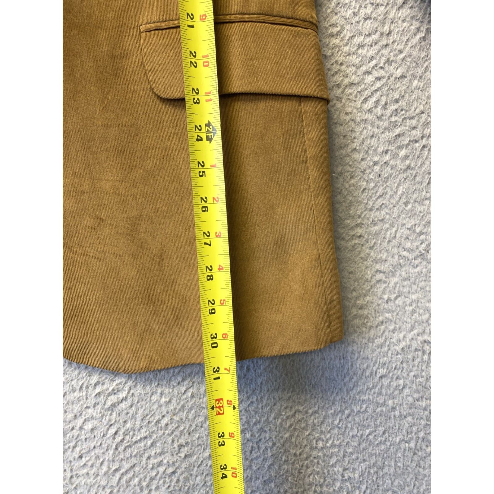 Banana Republic Banana Republic Tailored Fit Corduroy Sport Coat 44 R Brown Blazer Size 44R - 6 Thumbnail