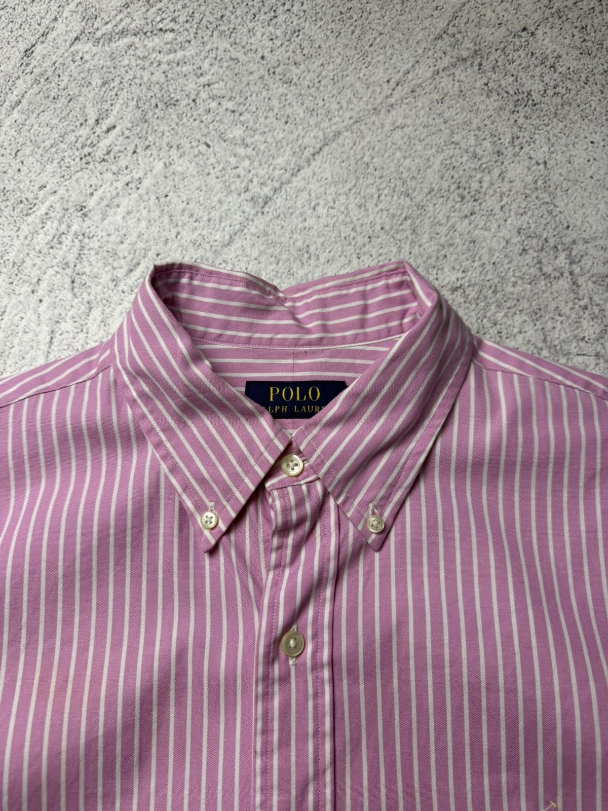 Polo Ralph Lauren Vintage RALPH LAUREN Striped Short Sleeved Shirt Rare Size US XL / EU 56 / 4 - 9 Thumbnail