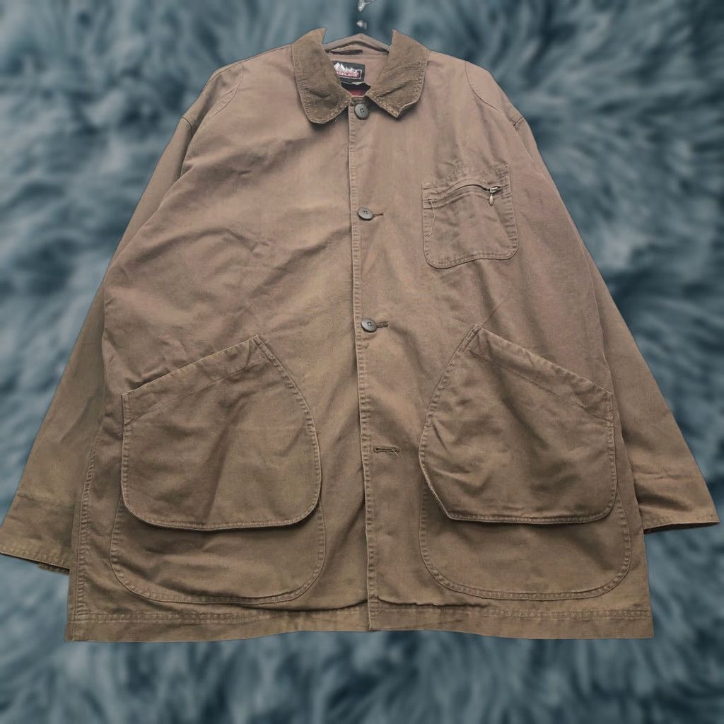 Vintage VINTAGE Woodlake Coat Jacket Mens XL Brown Wool Blend Lining Canvas Barn Coat Overcoat Size US XL / EU 56 / 4 - 1 Thumbnail