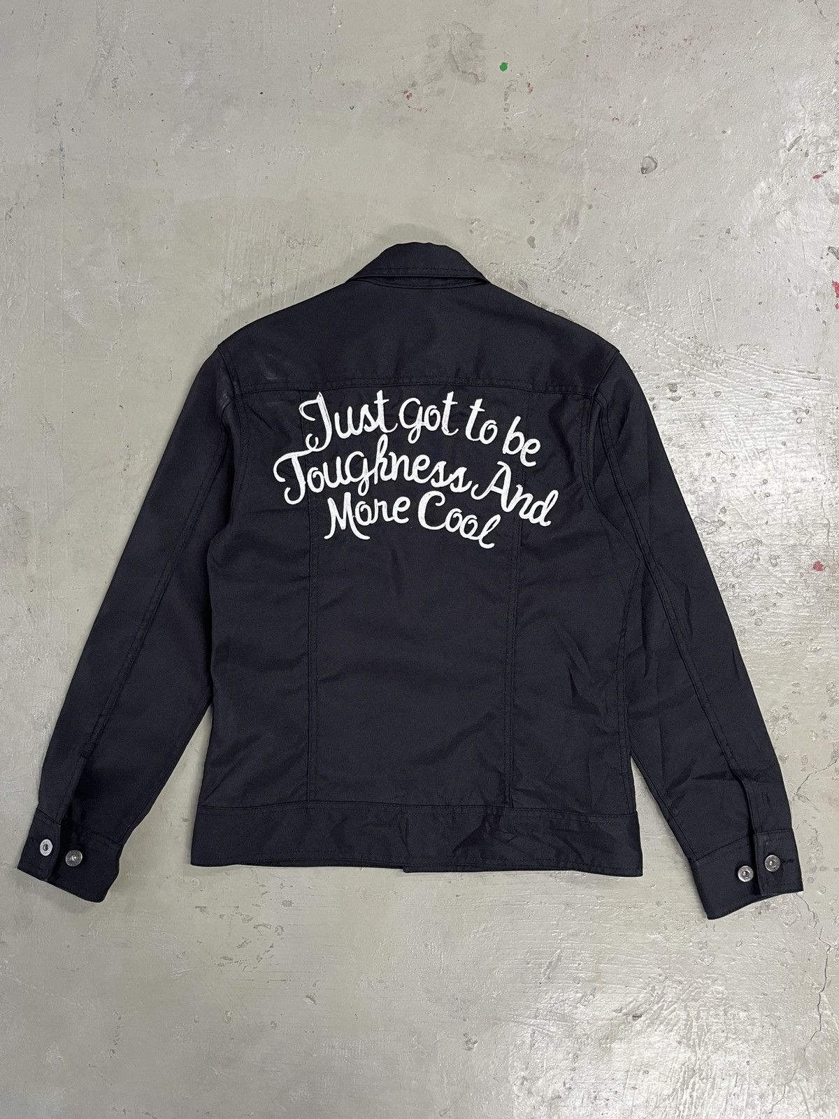 If Six Was Nine Crazy Devil Boxy Trucker Embroidered Trucker Riding Jacket Size US S / EU 44-46 / 1 - 6 Thumbnail