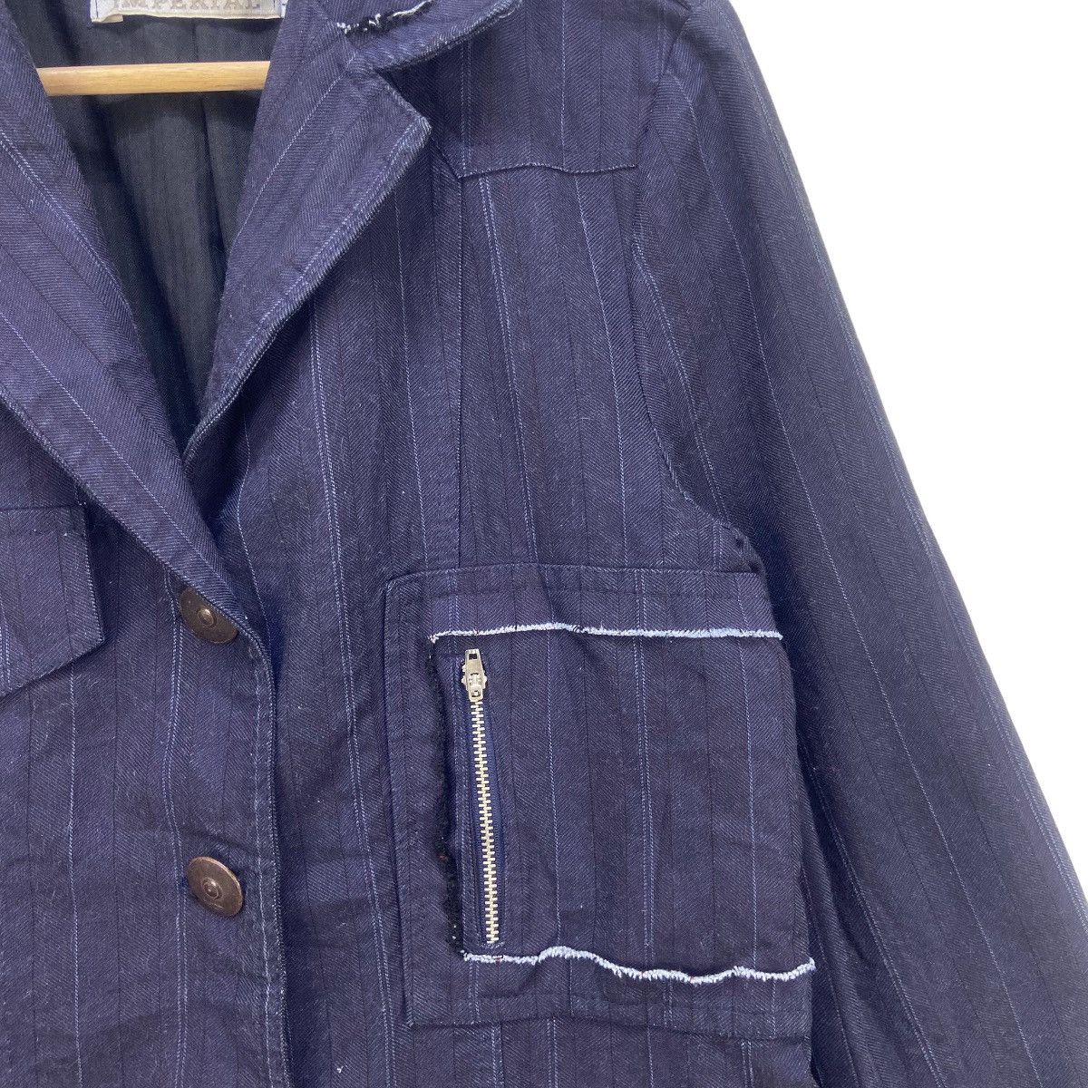 Imperial Nice Italian Design Imperial Distressed Denim Jacket Size L / US 10 / IT 46 - 7 Thumbnail