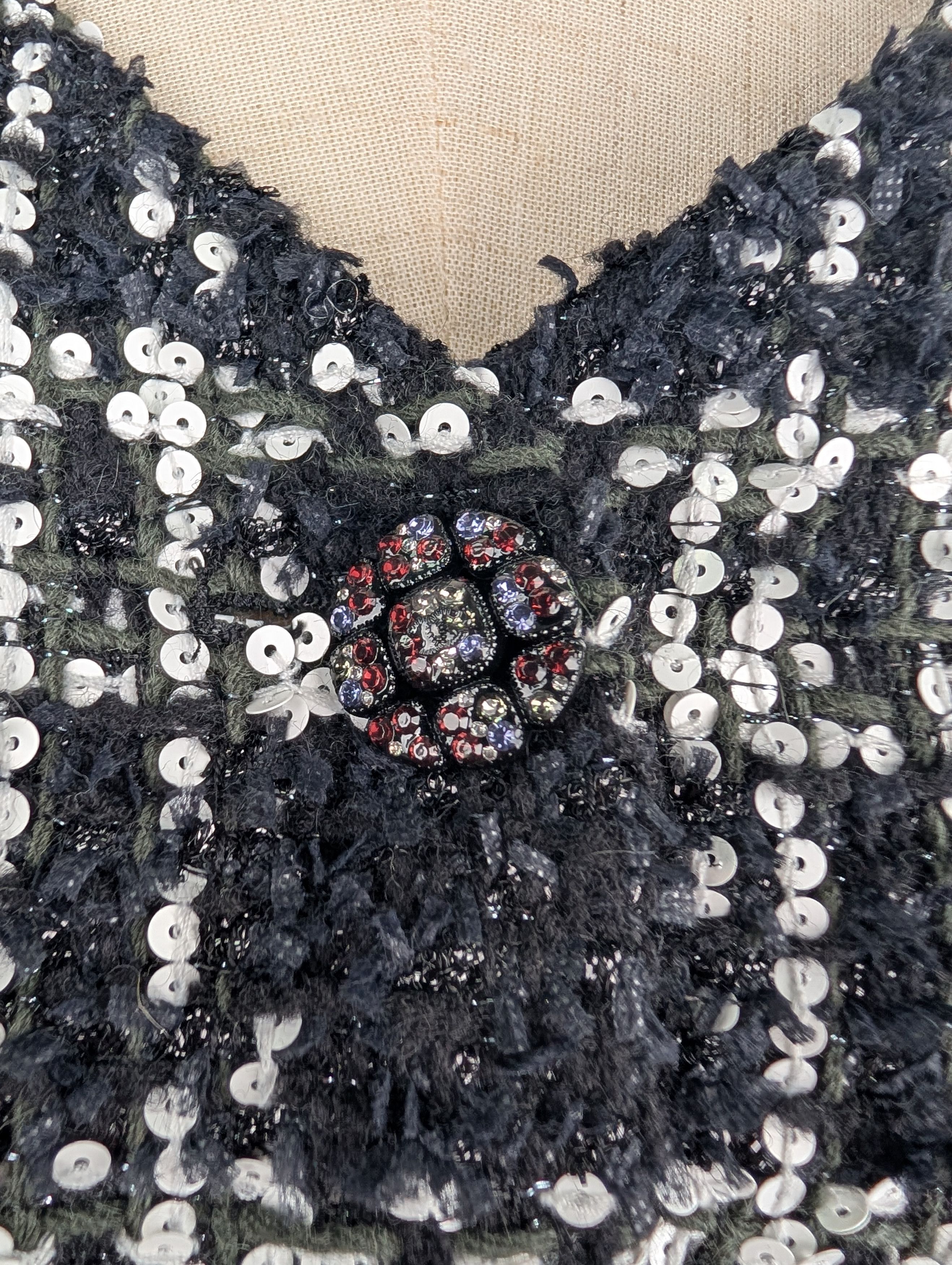 Chanel Chanel Black And White Vest Size S / US 4 / IT 40 - 3 Thumbnail