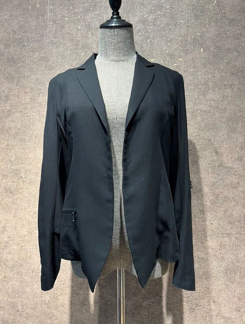 Yohji Yamamoto Yohji Yamamoto Yohji Yamamoto Black Lightweight Suit Jacke Size US M / EU 48-50 / 2 - 1 Thumbnail
