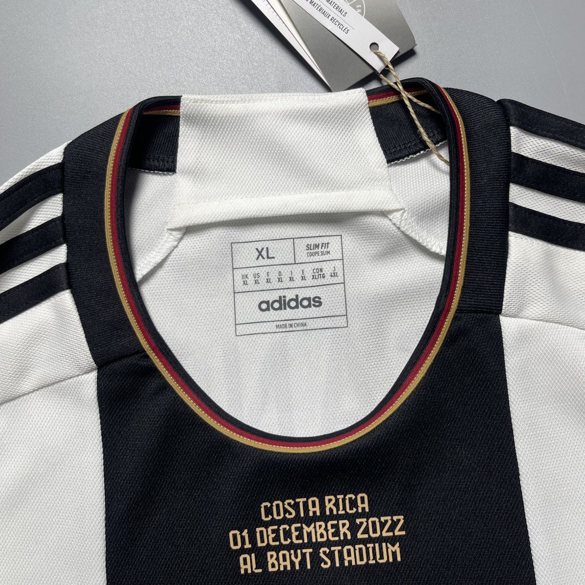 Adidas GERMANY ADIDAS 2022 WORLD CUP SOCCER HOME JERSEY #19 SANE Size US XL / EU 56 / 4 - 5 Thumbnail