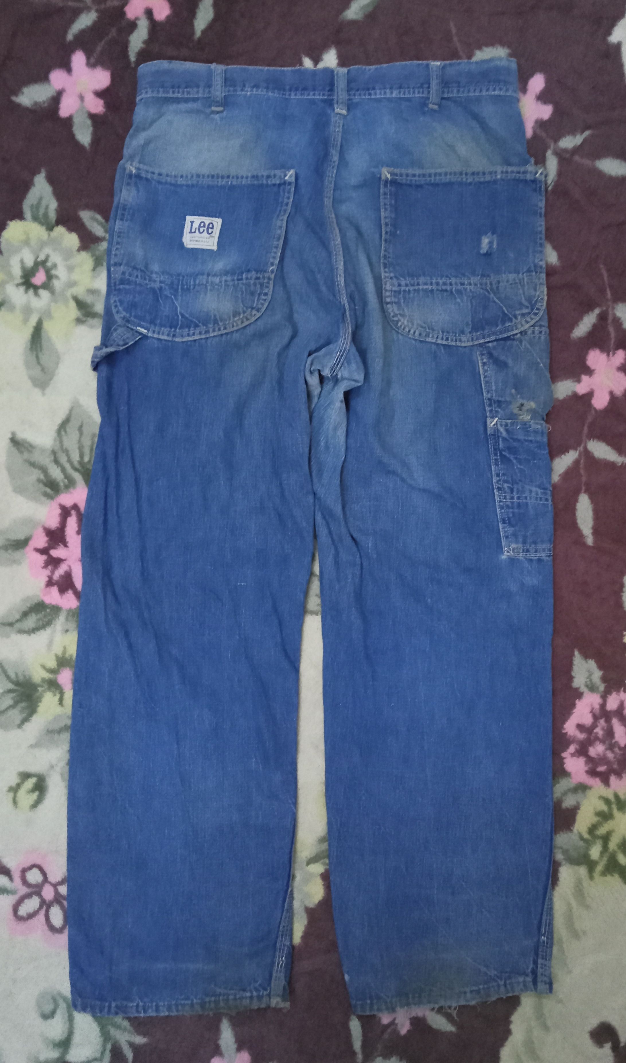 Lee Lee Carpenter Vintage Distressed Pants Size US 34 / EU 50 - 2 Thumbnail