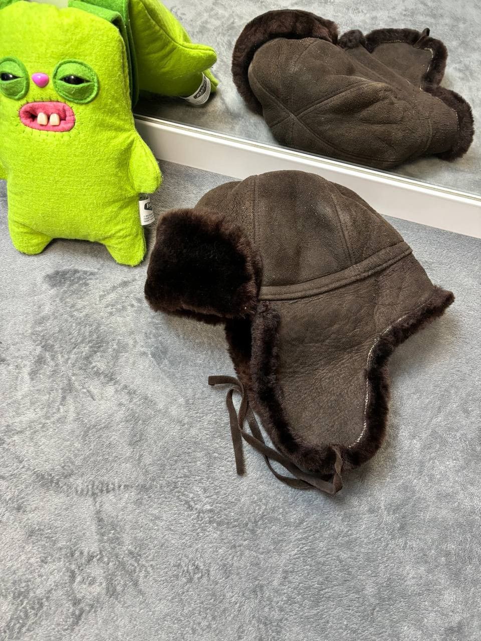 Hysteric Glamour × Vintage Vintage Y2K Japanese brand Ushanka Active sued opium fur Size ONE SIZE - 1 Thumbnail