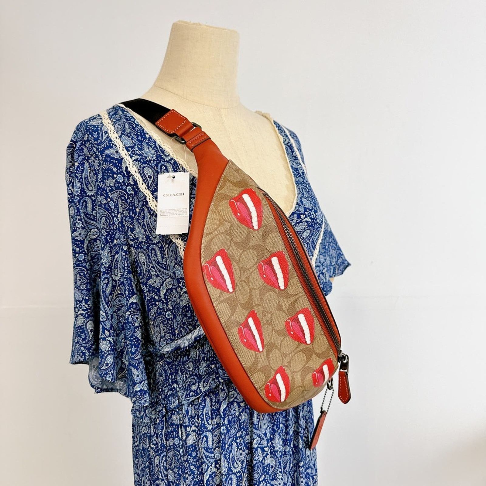 Coach Coach CQ085 Coach X Tom Wesselmann Warren Khaki Terracotta Size ONE SIZE - 1 Thumbnail
