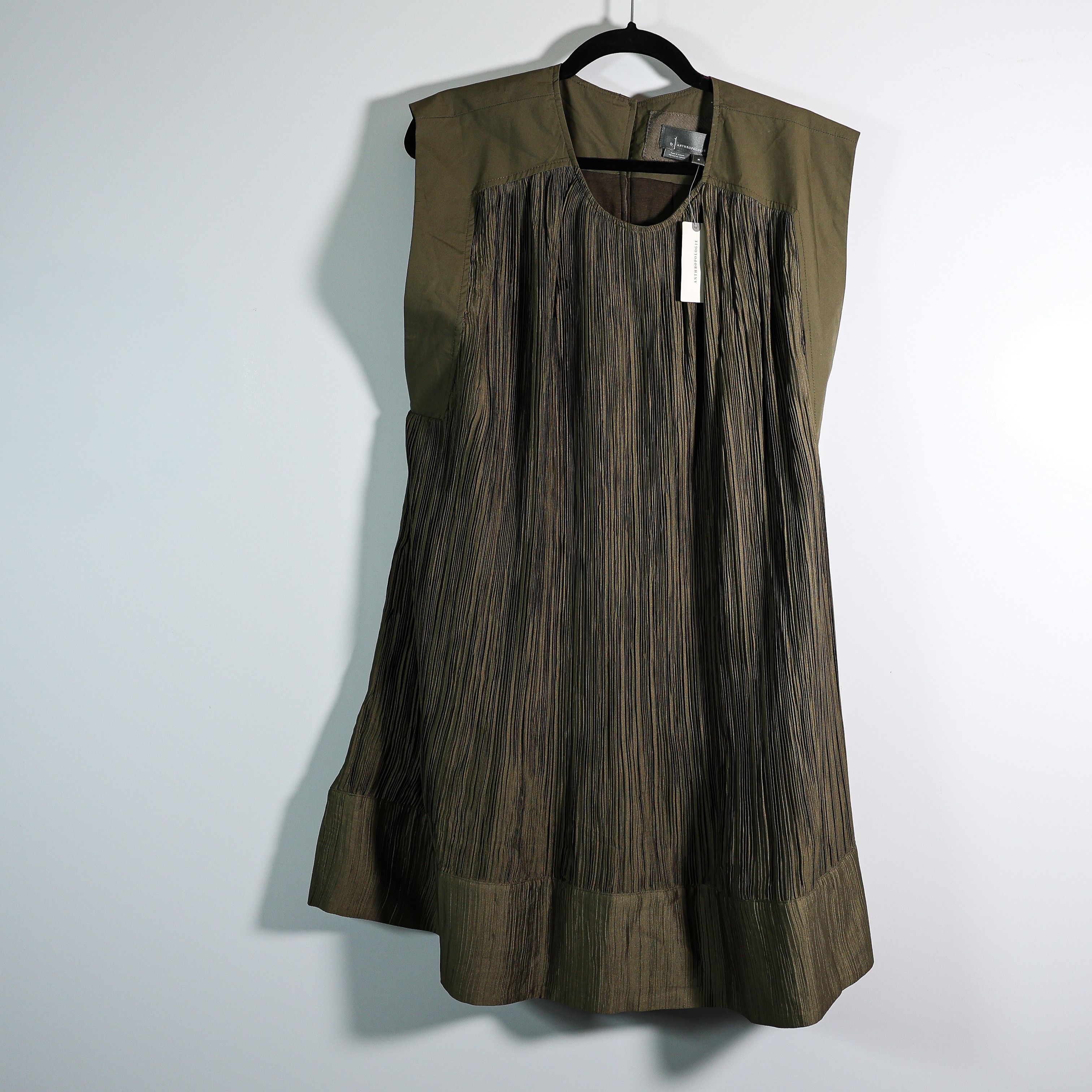 NEW Anthropologie Cap Sleeve Plisse
