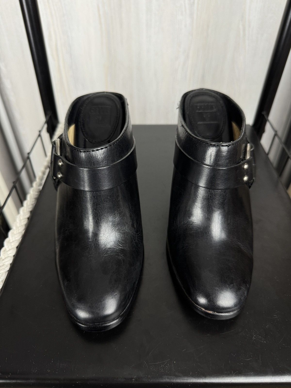 Frye Frye Laurie HarnessBlack leather Mules boots size 6 w box Size US 6 / IT 36 - 10 Thumbnail