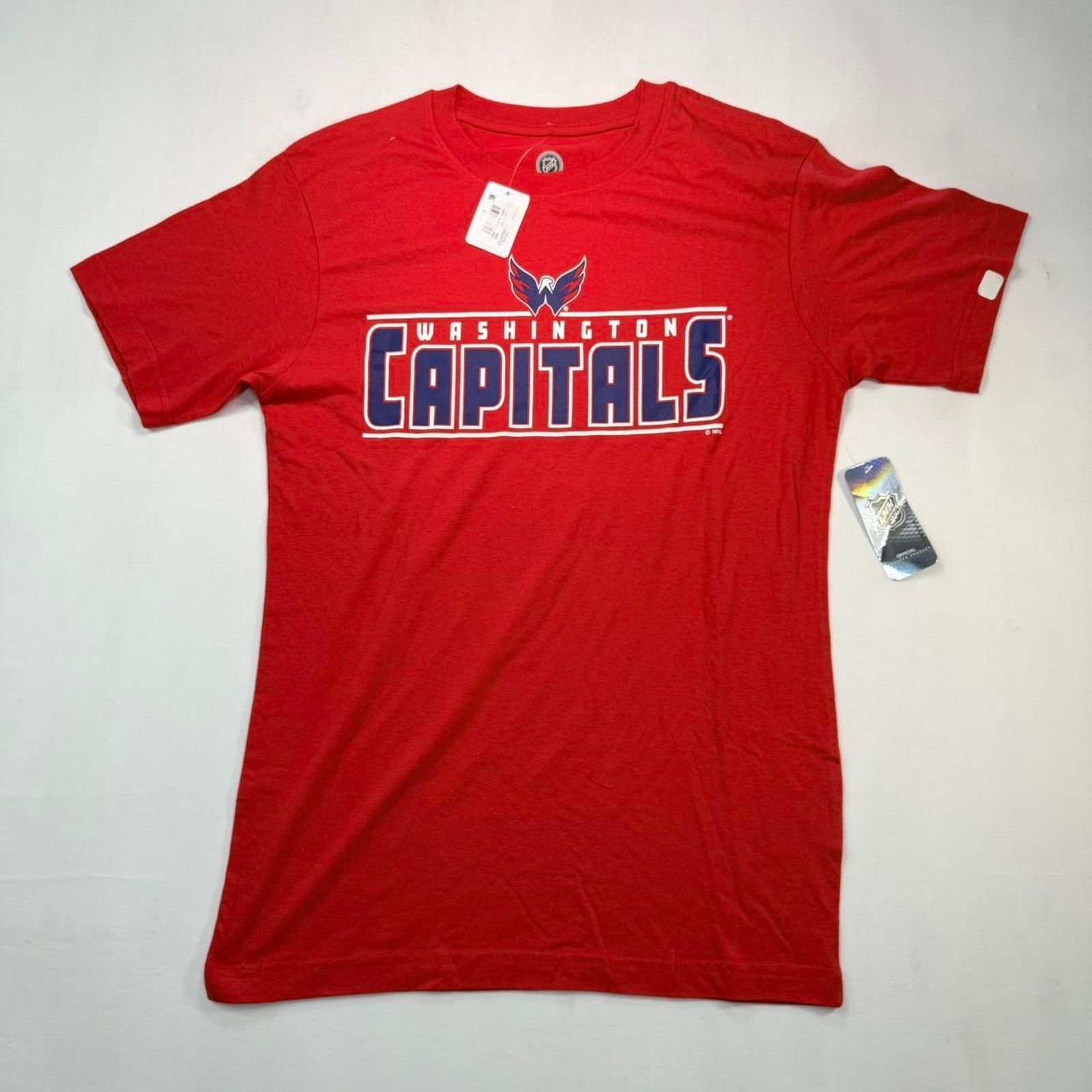 NHL NWT Licensed Washington Capitals red blue NHL hockey Sz S Size US S / EU 44-46 / 1 - 1 Thumbnail