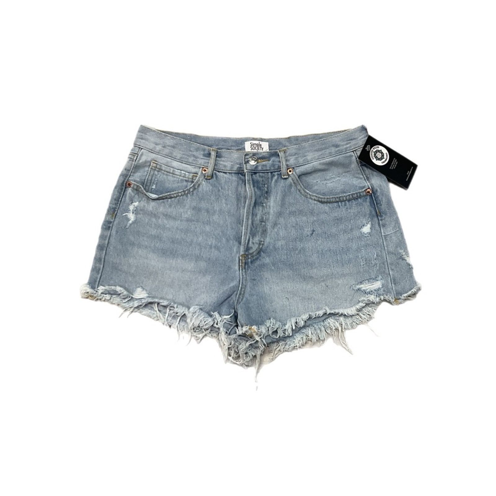 Vintage Simple Society High-Rise Cutoff Shorts Size 28" / US 6 / IT 42 - 1 Thumbnail