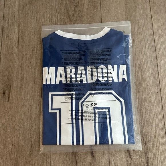 Le Coq Sportif Maradona Soccer Jersey Argentina 1986 Away Blue FWC Diego Sh Size US L / EU 52-54 / 3 - 3 Thumbnail