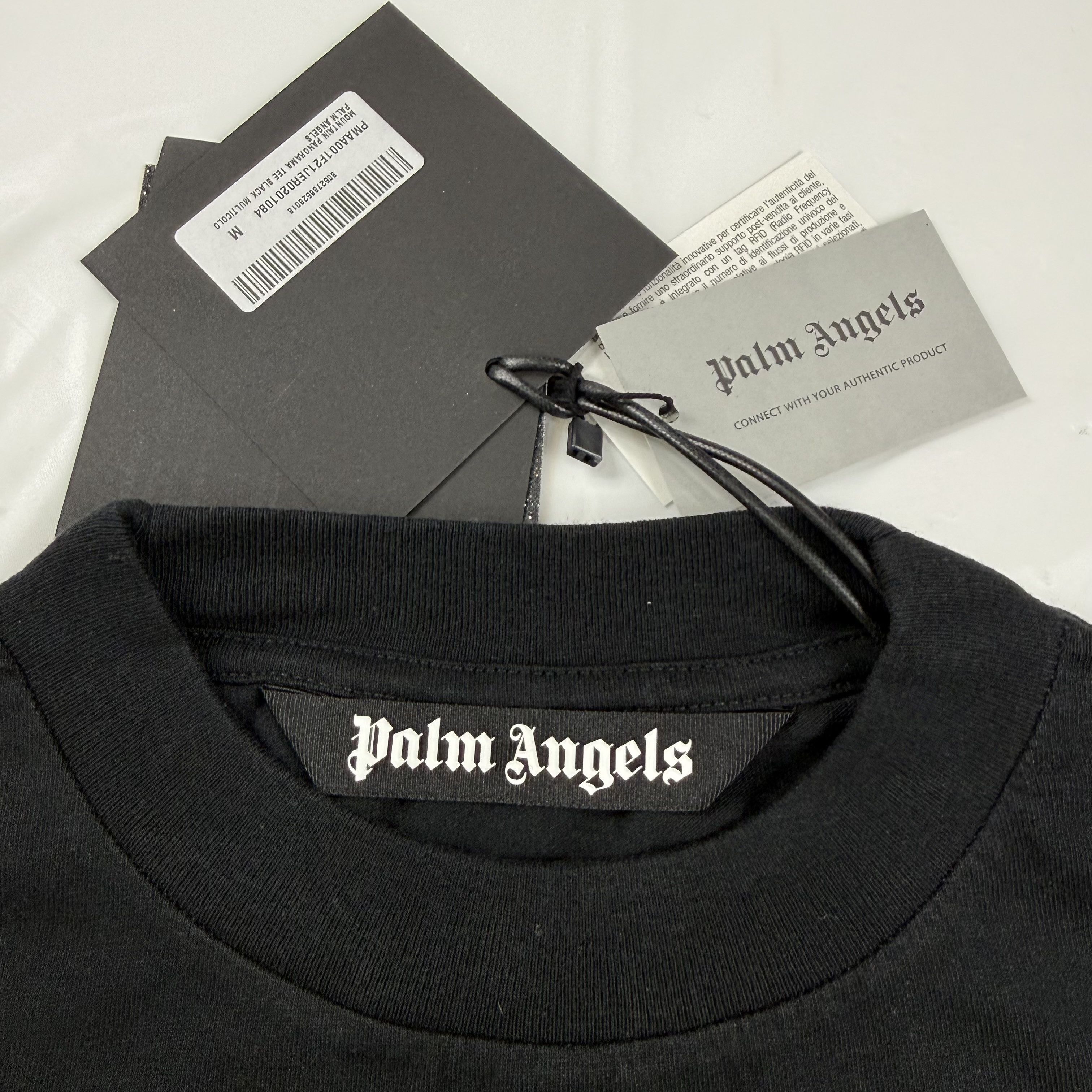 Palm Angels Palm Angels Mountain Panorama Black Graphic T-Shirt Mens M Size US M / EU 48-50 / 2 - 6 Thumbnail