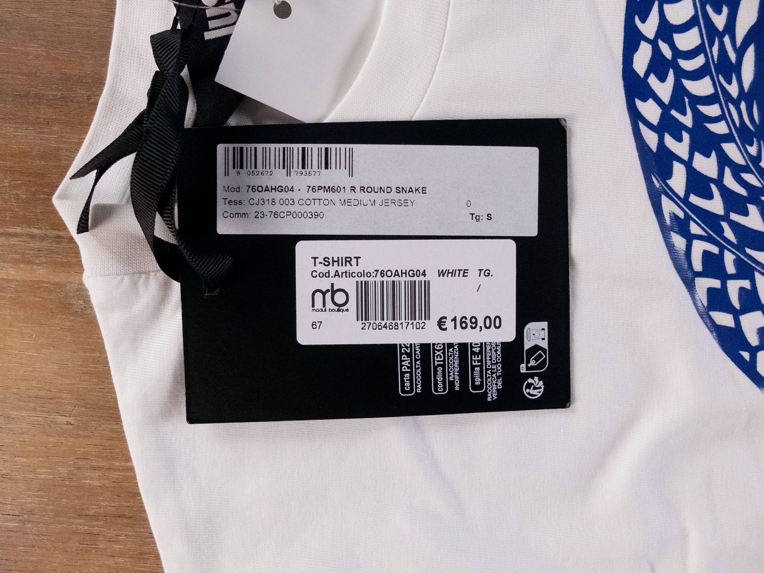 Just Cavalli JUST CAVALLI logo print white cotton t-shirt Small Size US S / EU 44-46 / 1 - 5 Thumbnail