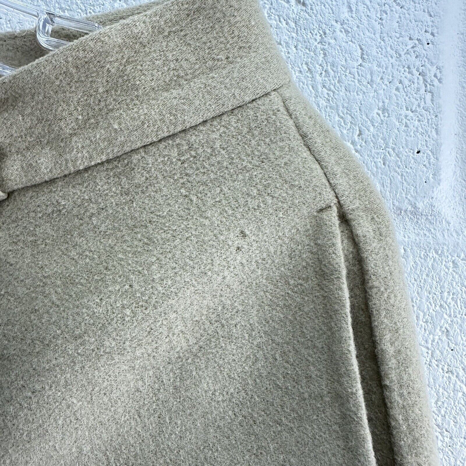 DKNY DKNY Beige Solid Wool Blend Women Flat Dress Pants Sz6 28x27 Size 28" / US 6 / IT 42 - 5 Thumbnail