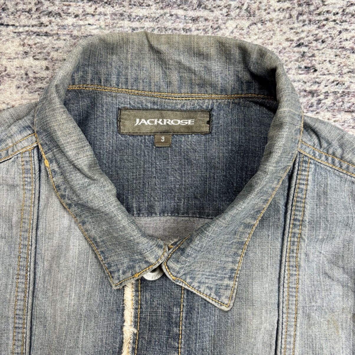 JACKROSE 2000s Jackrose - Sidelace Western Denim Shirt Size US M / EU 48-50 / 2 - 8 Thumbnail