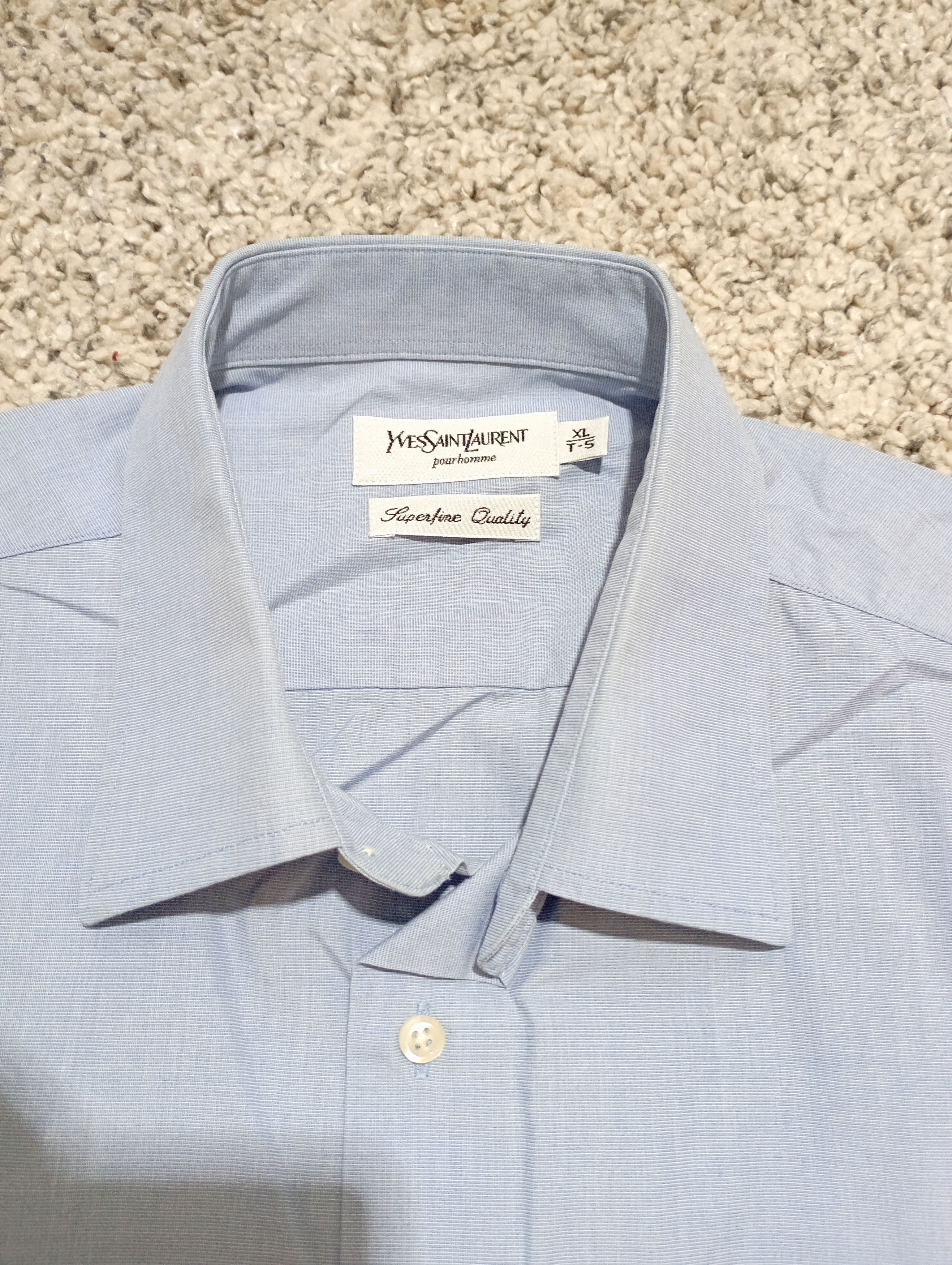 Yves Saint Laurent Vintage Yves Saint Laurent Button Down Shirt Size US XL / EU 56 / 4 - 4 Thumbnail