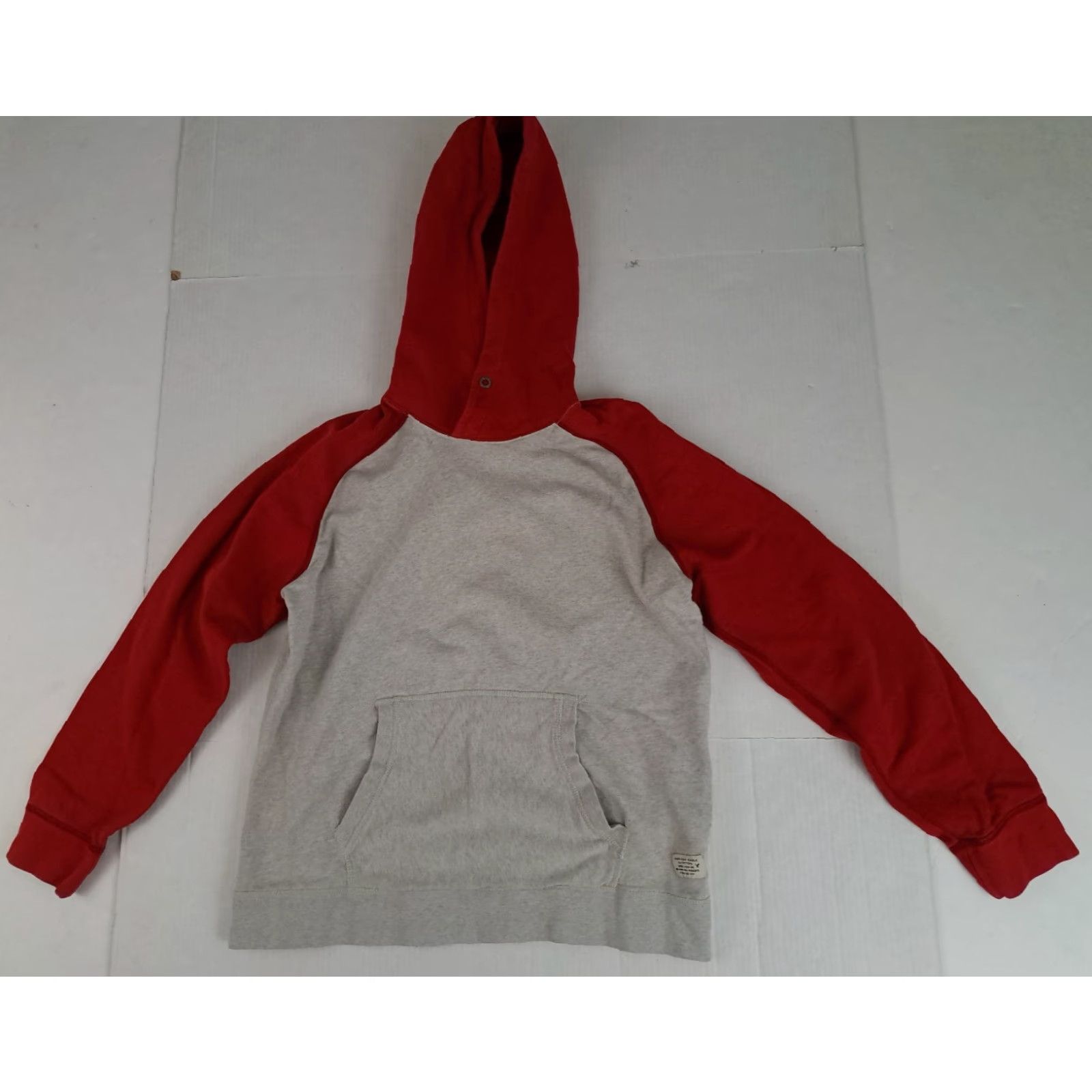 American Eagle Outfitters VINTAGE American Eagle Outfitters Hooded Sweatshirt Red & Grey Cotton LG Unisex Adults Sleeved Long Pullover Hoodie Winter Fall Spring 24in Size US L / EU 52-54 / 3 - 2 Thumbnail