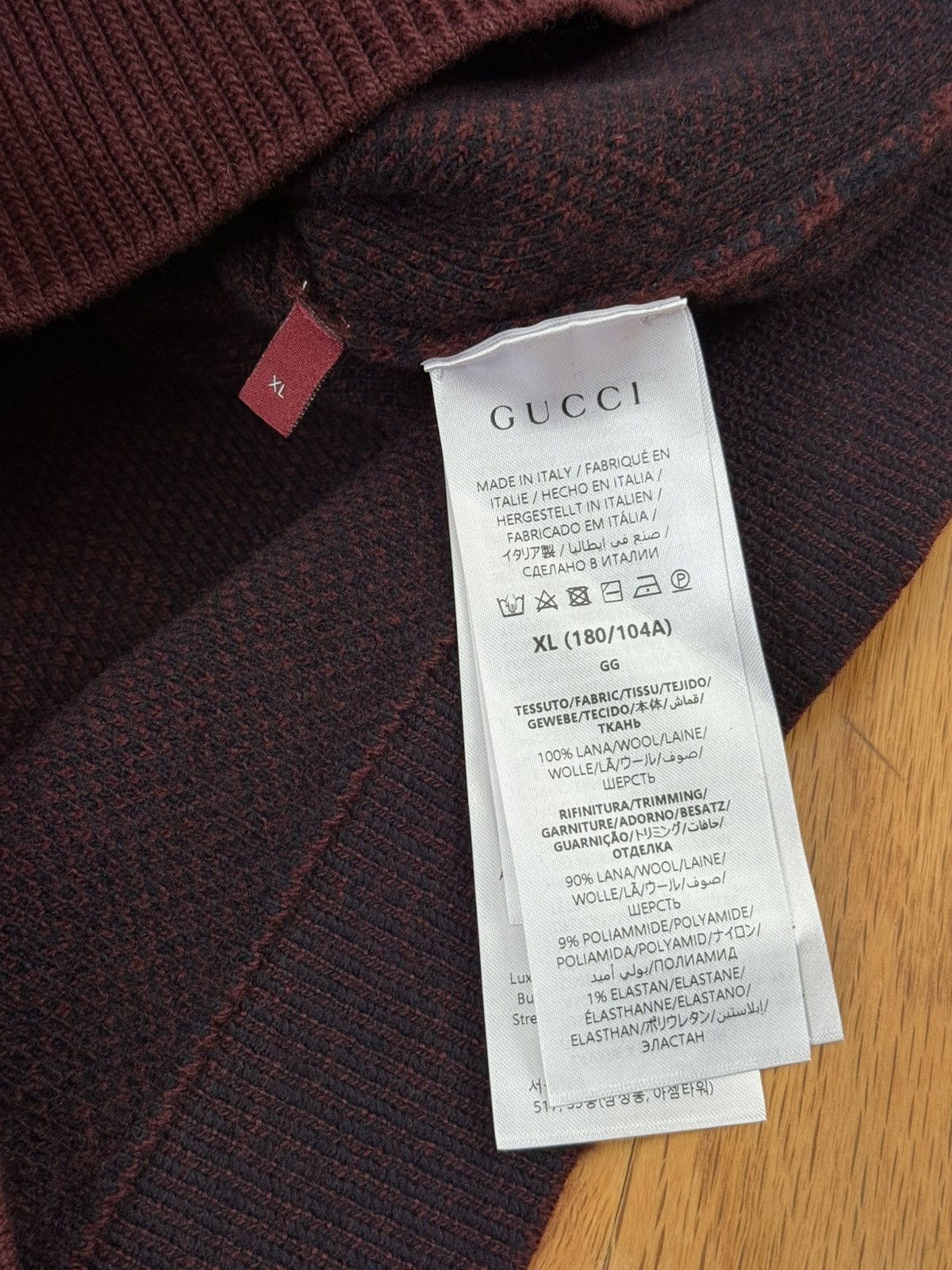 Gucci Gucci GG Degrade Wool Jacquard Sweater Size US XL / EU 56 / 4 - 5 Thumbnail