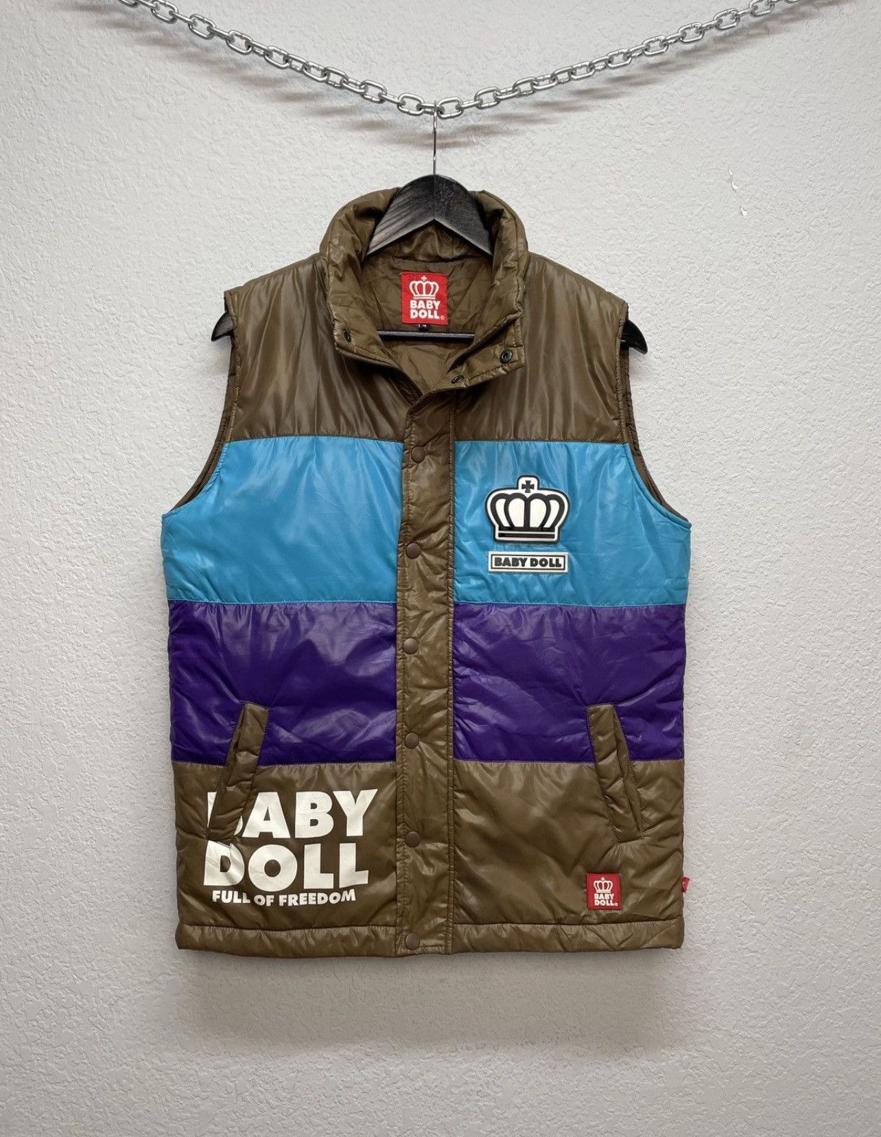 Japanese Brand Vintage 00s Baby Doll Wiwiene Westwood Vibe Nylon Vest Puffe Size US L / EU 52-54 / 3 - 1 Thumbnail