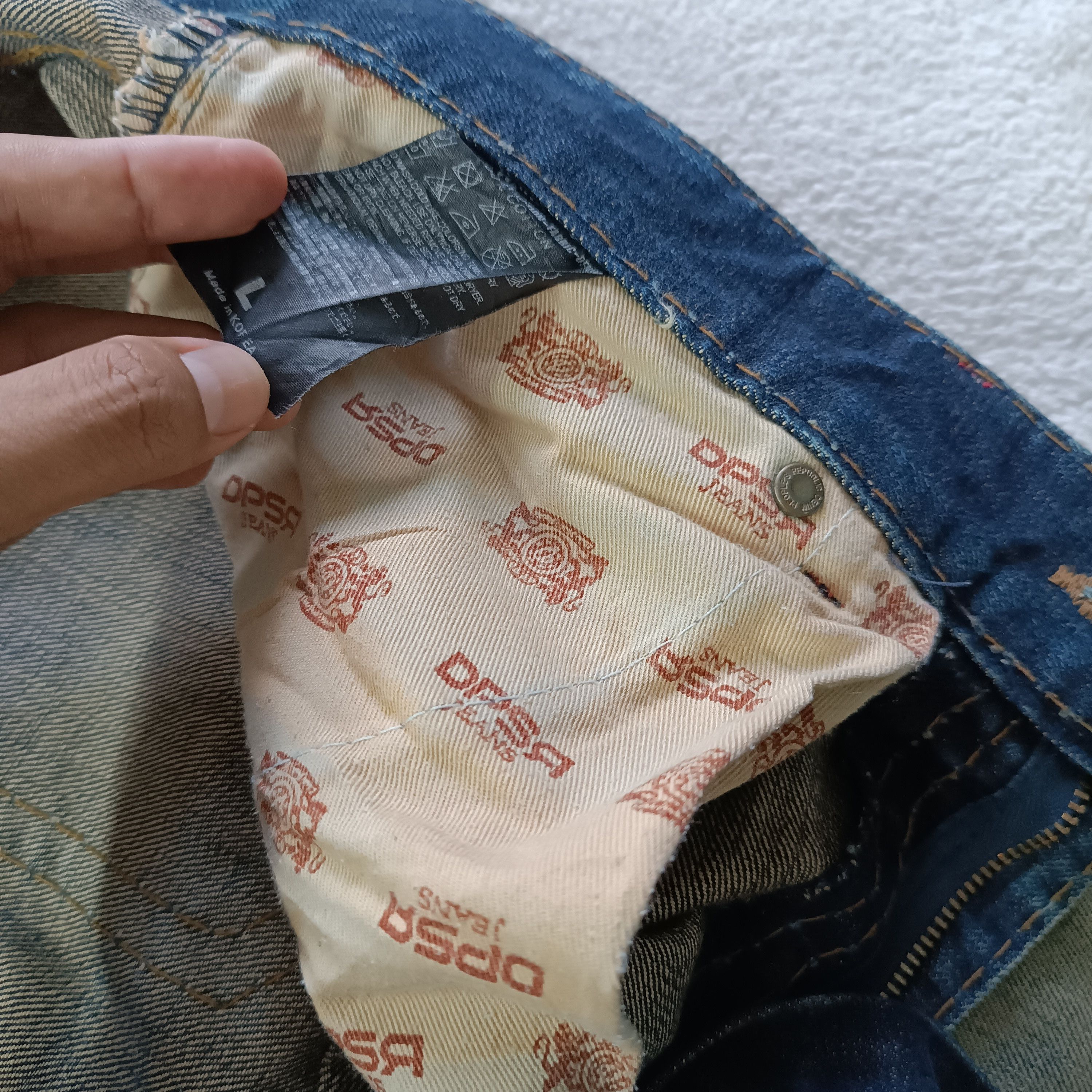 Japanese Brand × Vintage 🔥Vintage🔥 Japanese Brand DPSR Distressed Denim Jeans Size US 34 / EU 50 - 11 Thumbnail