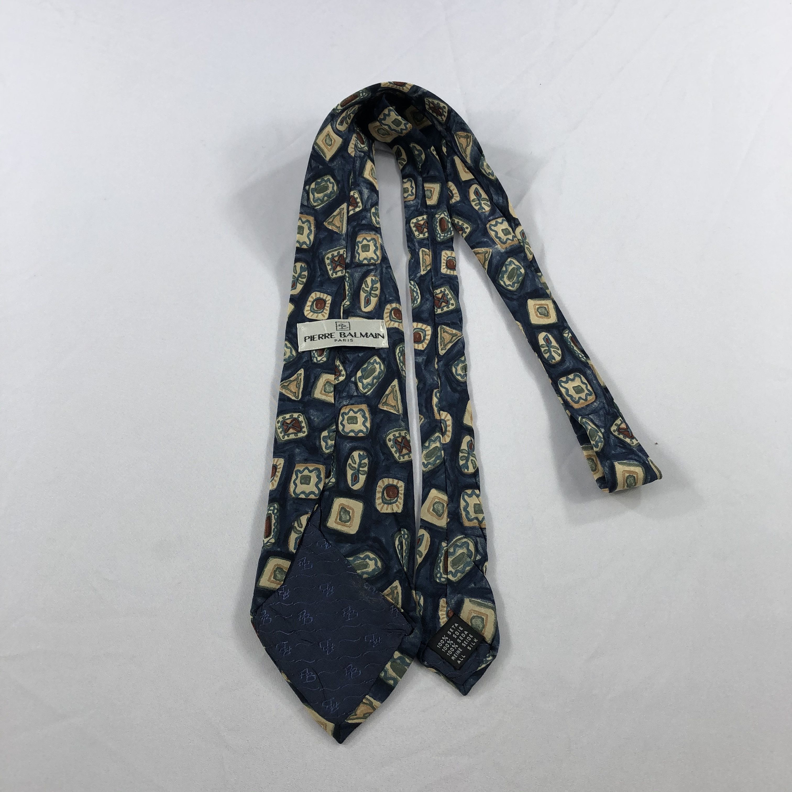 Pierre Balmain × Vintage Pierre Balmain Silk Neck Ties T112 Size ONE SIZE - 2 Thumbnail