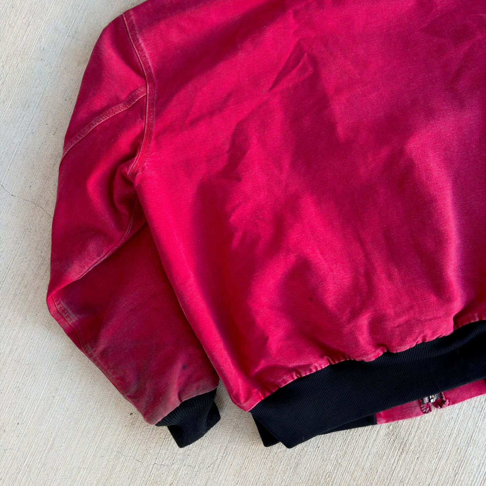 Carhartt × Vintage Carhartt JR110 faded red hooded work wear jacket Size US XXL / EU 58 / 5 - 8 Thumbnail
