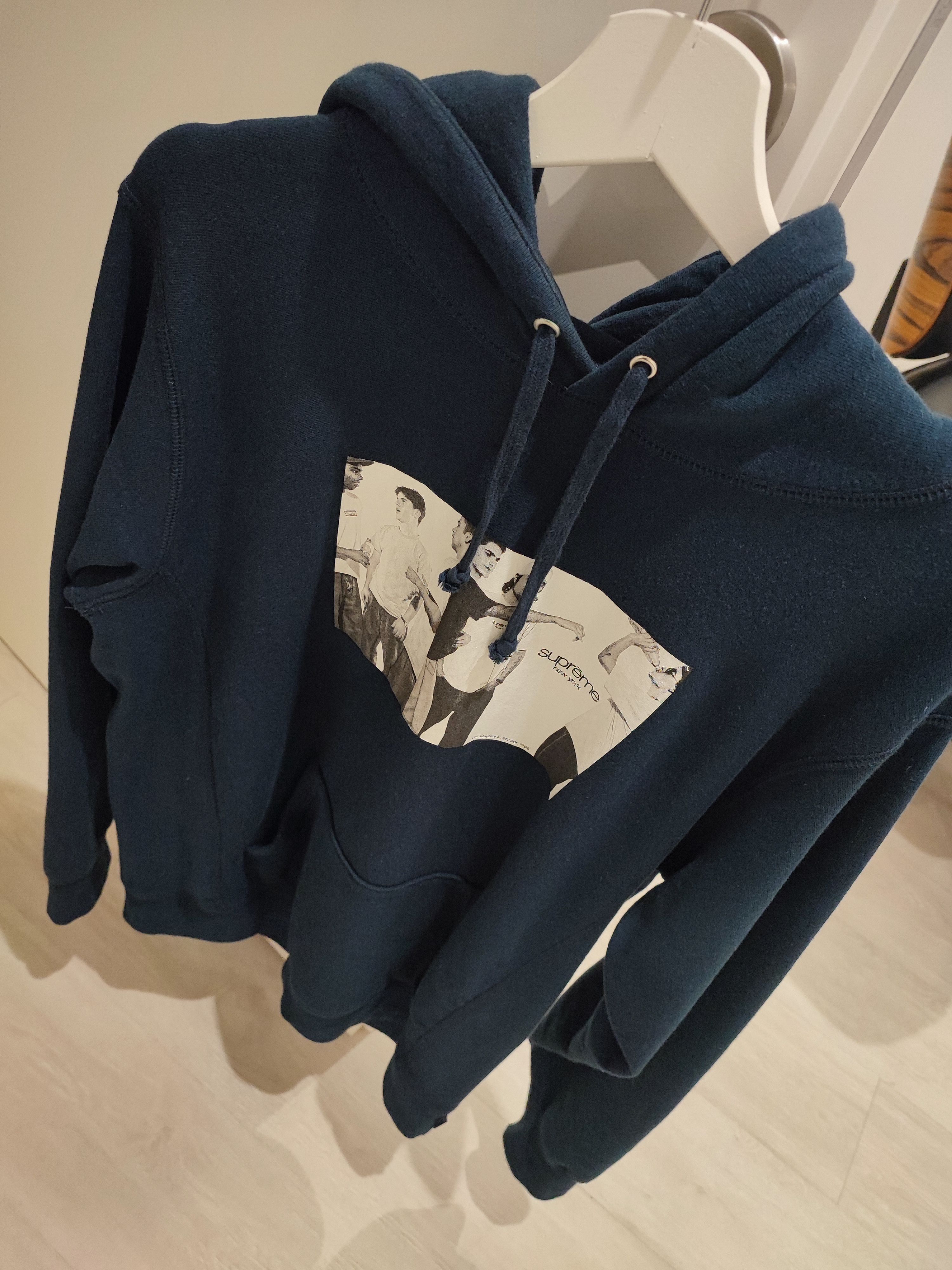 Supreme supreme Navy hangout Hoodie - size M Size US M / EU 48-50 / 2 - 1 Thumbnail
