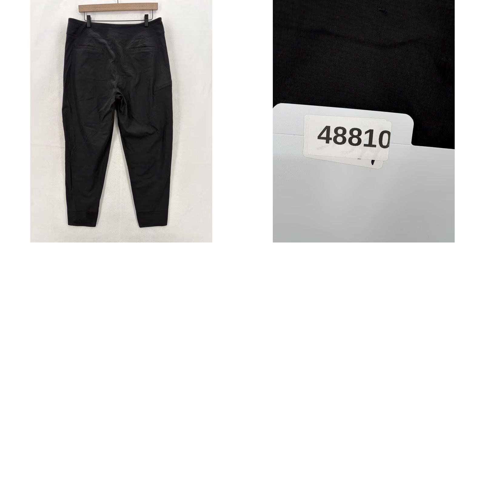 Athleta Athleta Trekkie North High Rise Jogger Pants Womens 12 Black Ripstop Taper Gym Size 34" / US 12 / IT 48 - 9 Thumbnail