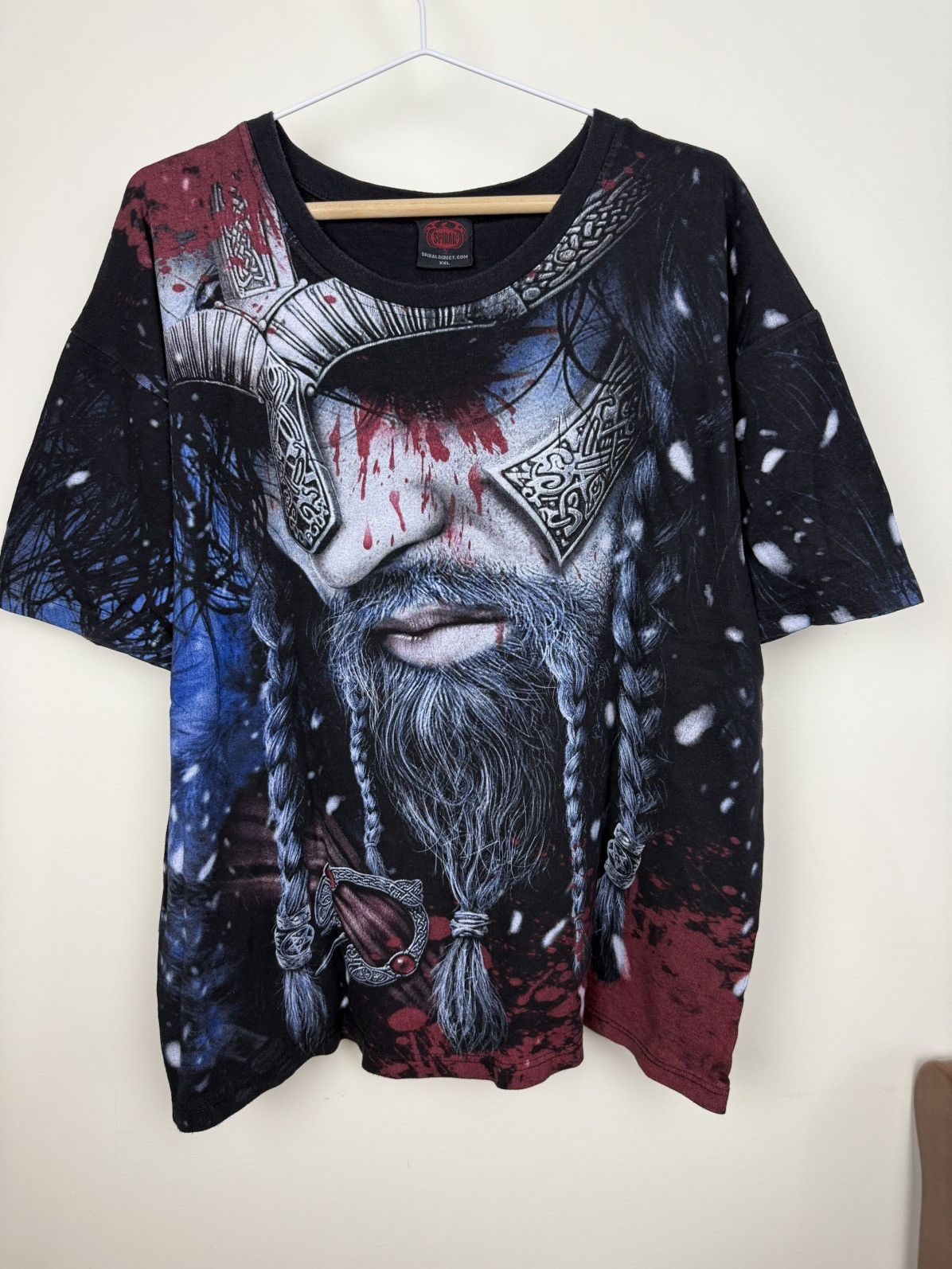 Other Spiral Direct Viking Skull All Over Print T-Shirt XXL Size US XXL / EU 58 / 5 - 1 Thumbnail