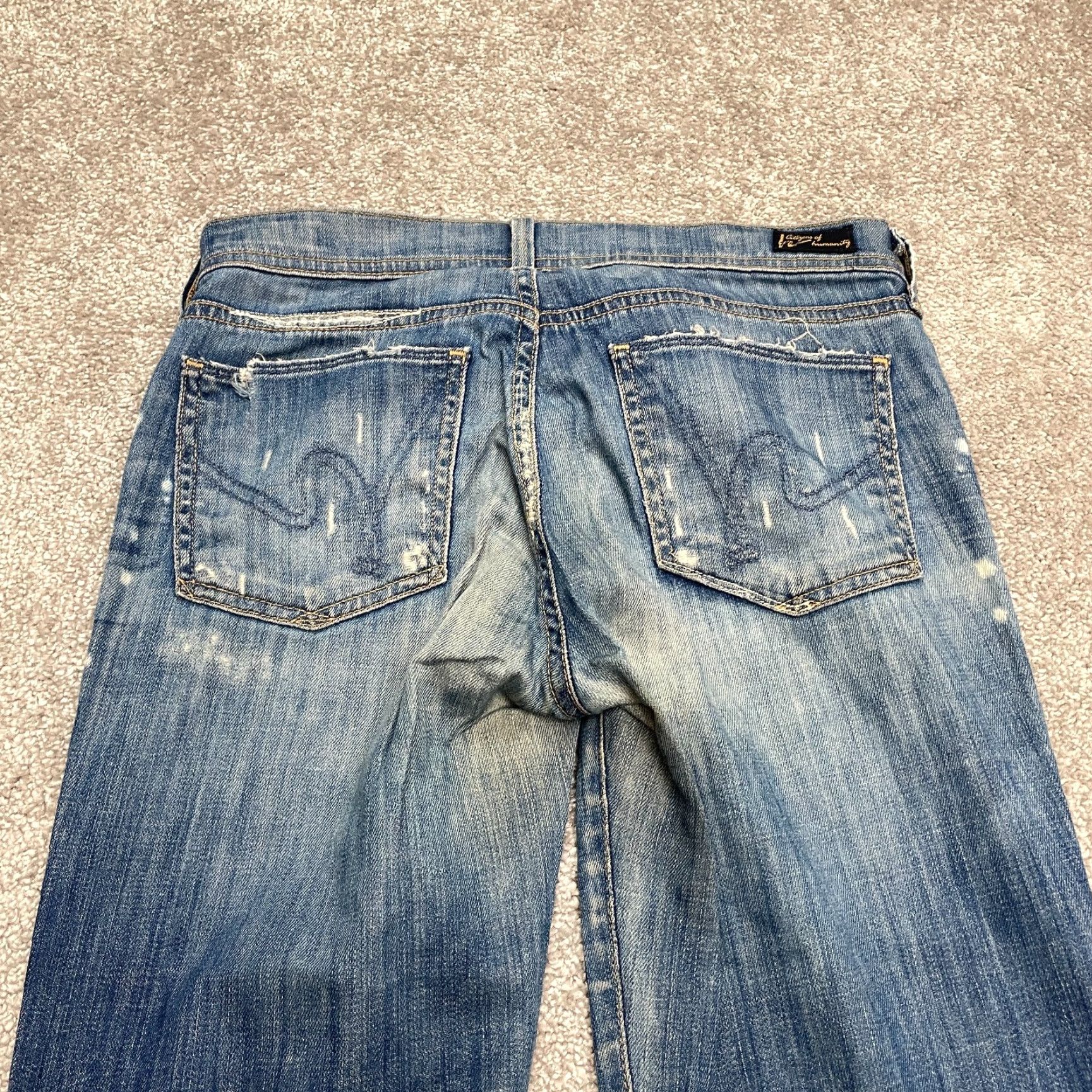 Citizens Of Humanity VINTAGE Citizen of Humanity Ava Straight Leg Jeans Womens 27 Blue Casual Denim 2010s Size 27" / US 4 / IT 40 - 4 Thumbnail
